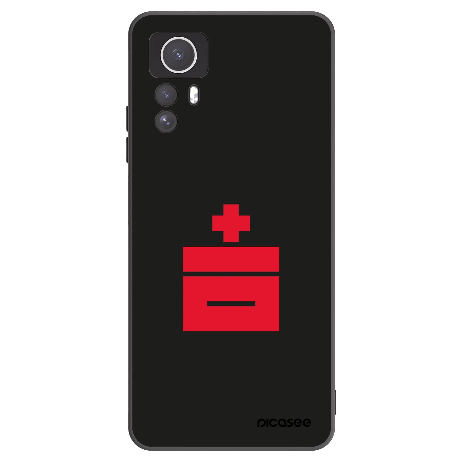 Picasee silikonowe czarne etui na Xiaomi Redmi Note 12S - Le Plastenciaga