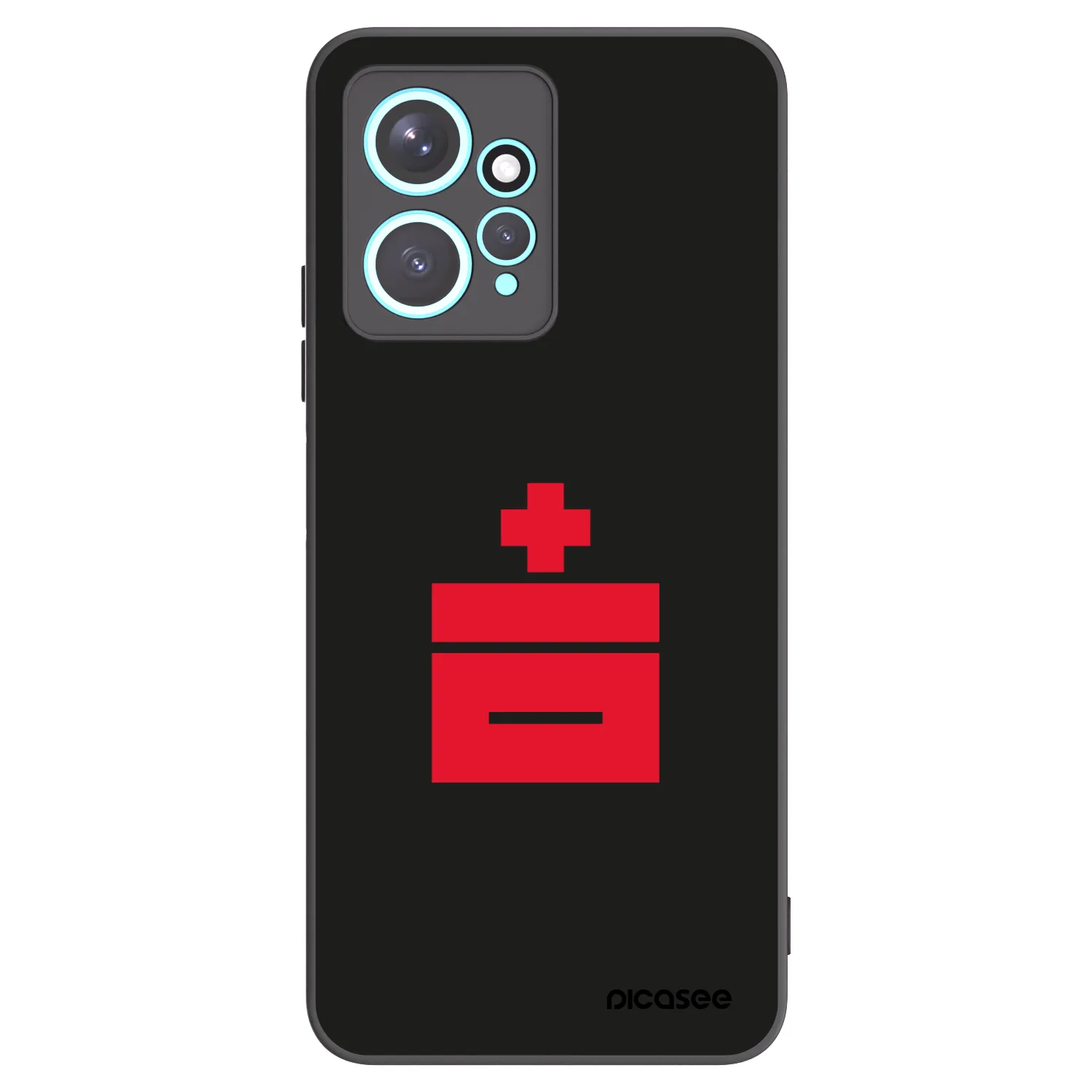 Picasee silikonowe czarne etui na Xiaomi Redmi Note 12 4G - Le Plastenciaga