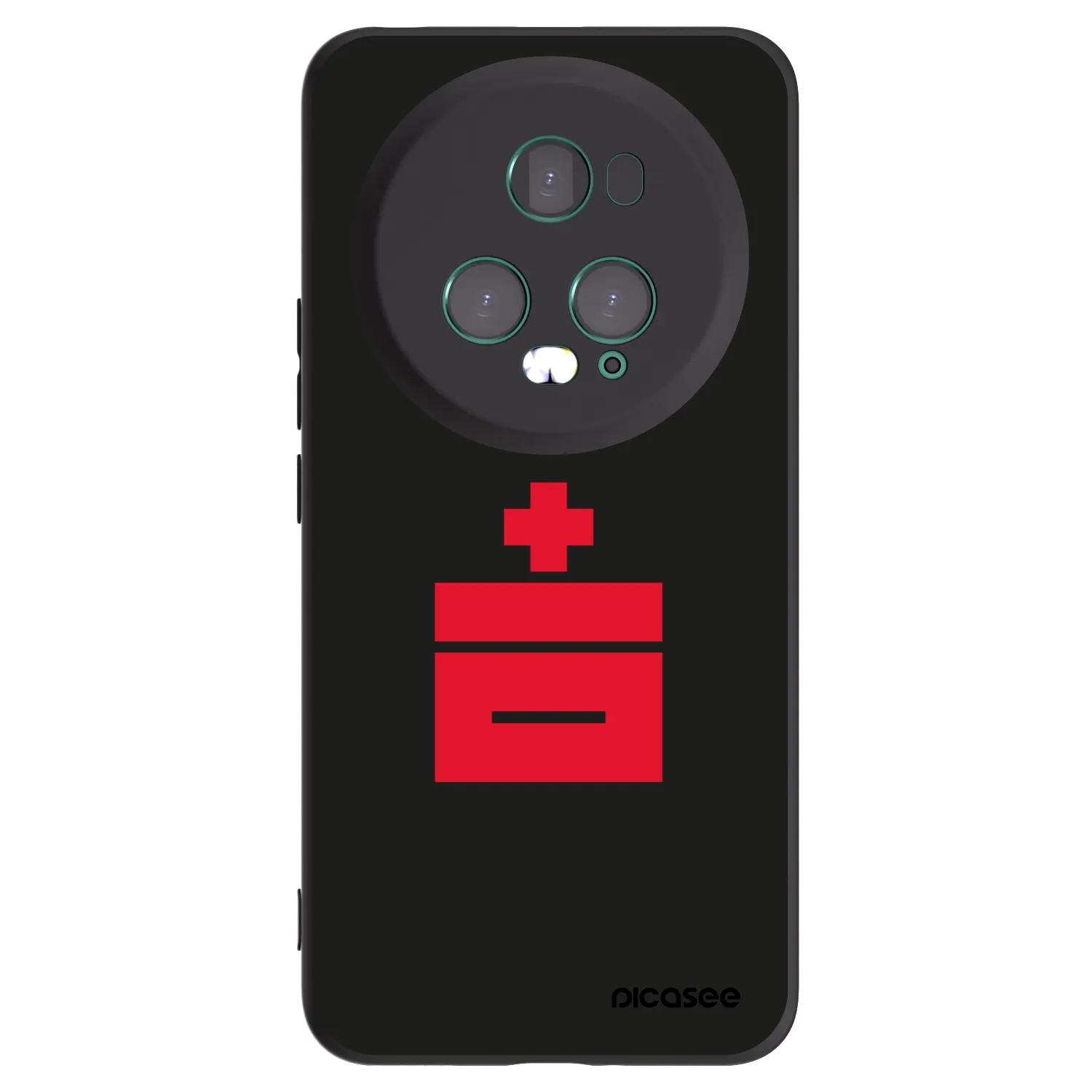 Picasee silikonowe czarne etui na Honor Magic5 Pro - Le Plastenciaga