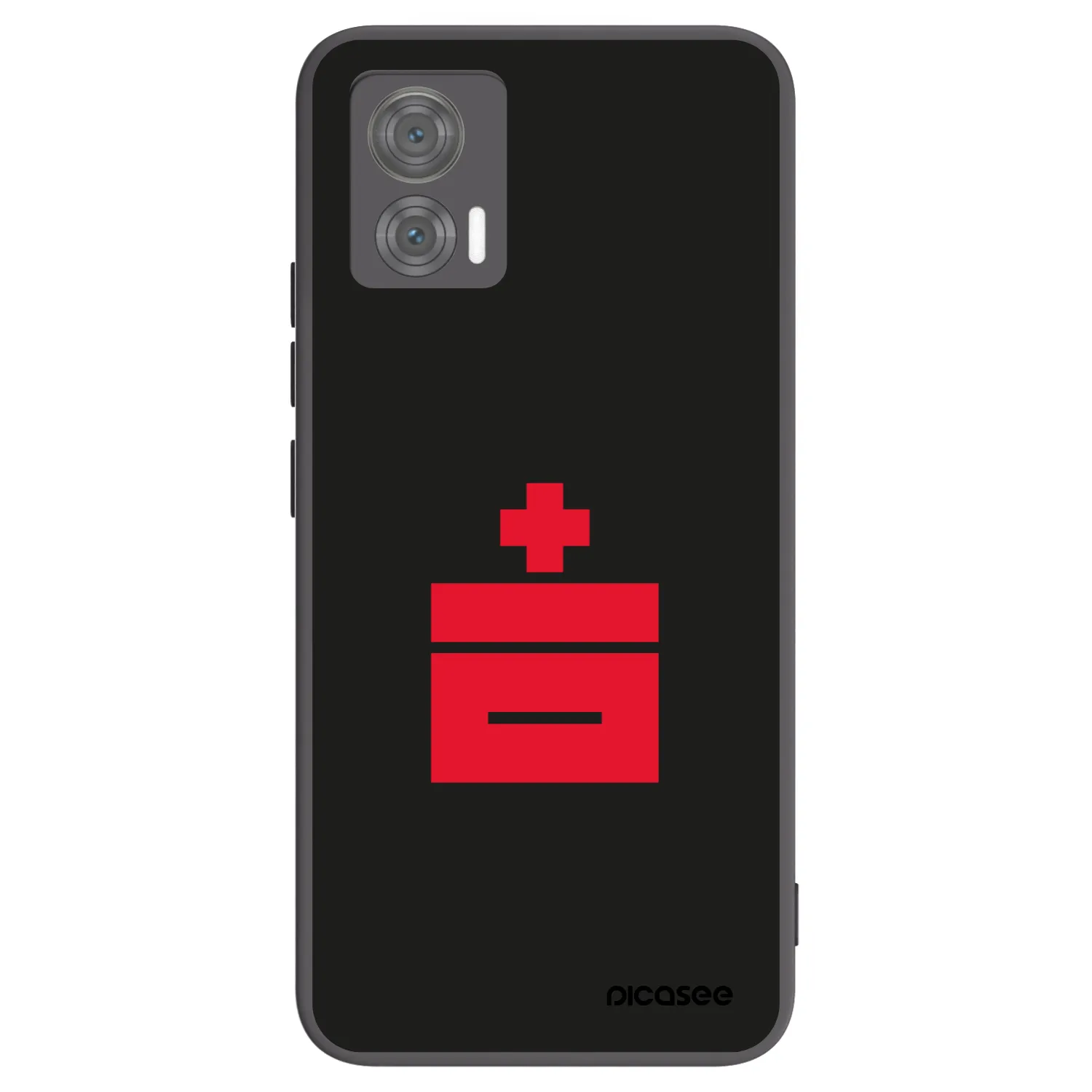 Picasee silikonowe czarne etui na Motorola Edge 30 Neo - Le Plastenciaga
