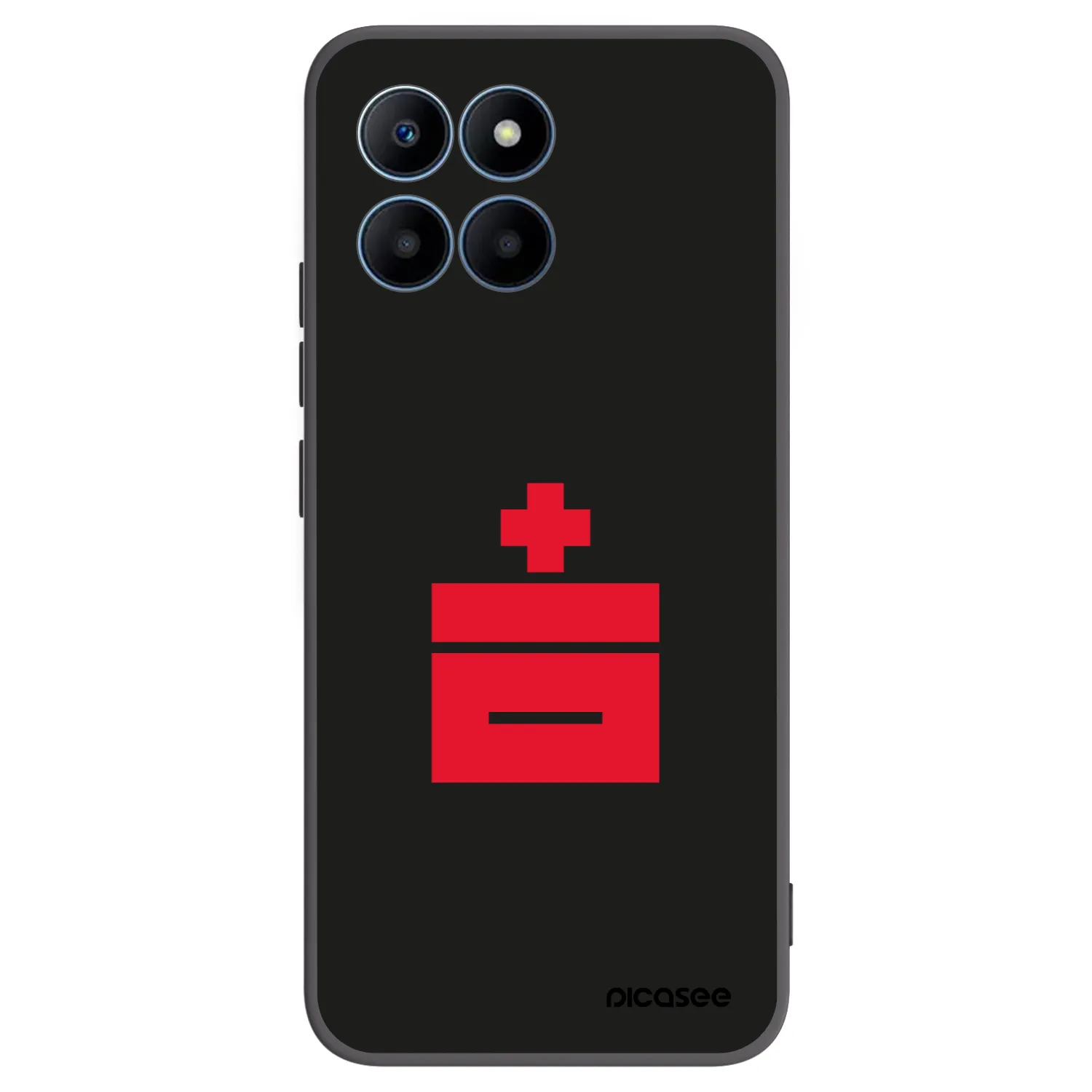 Picasee silikonowe czarne etui na Honor 70 Lite - Le Plastenciaga