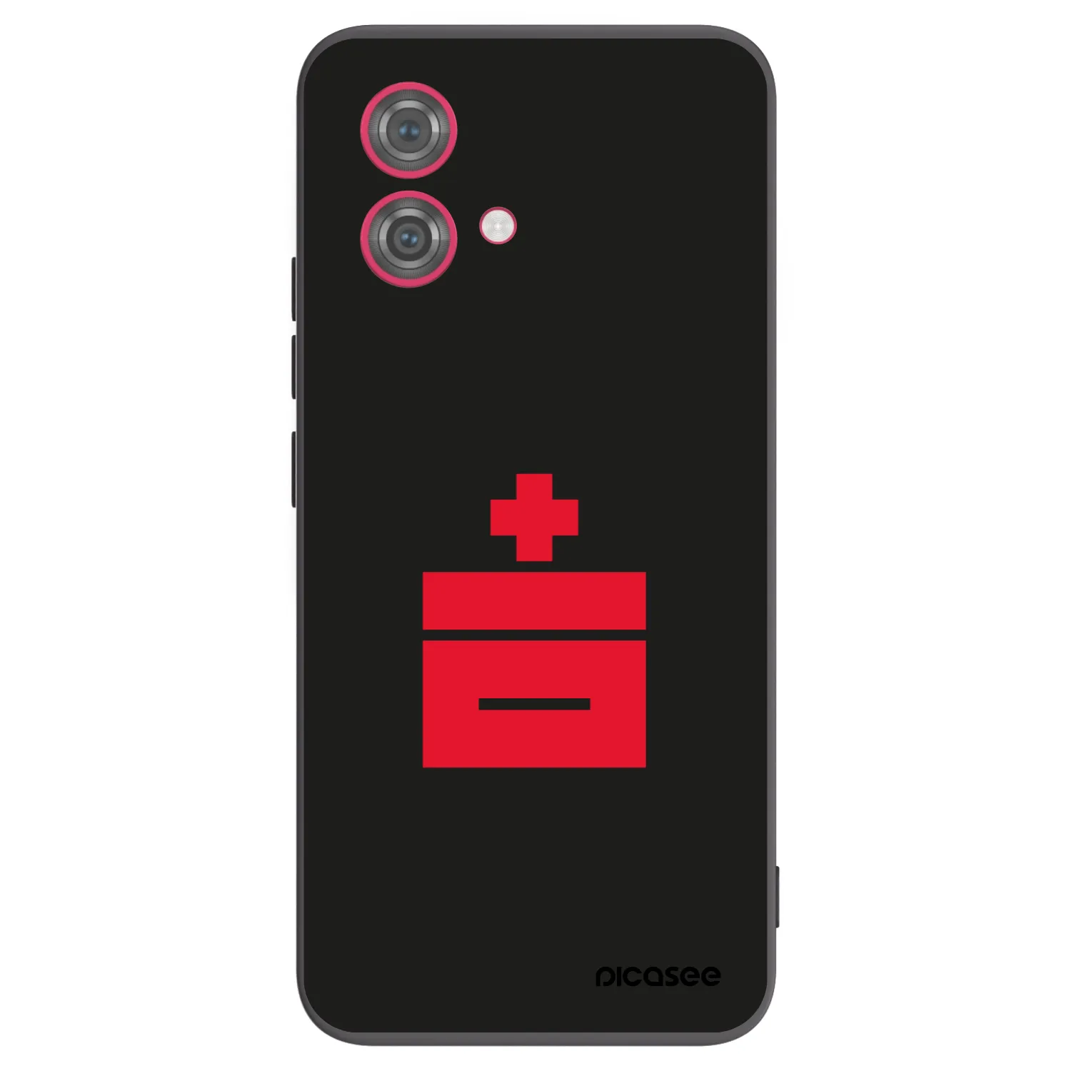 Picasee silikonowe czarne etui na Motorola Moto G84 5G - Le Plastenciaga