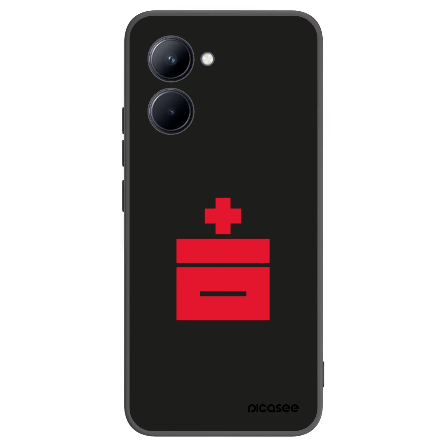 Picasee silikonowe czarne etui na Realme C33 (2023) - Le Plastenciaga