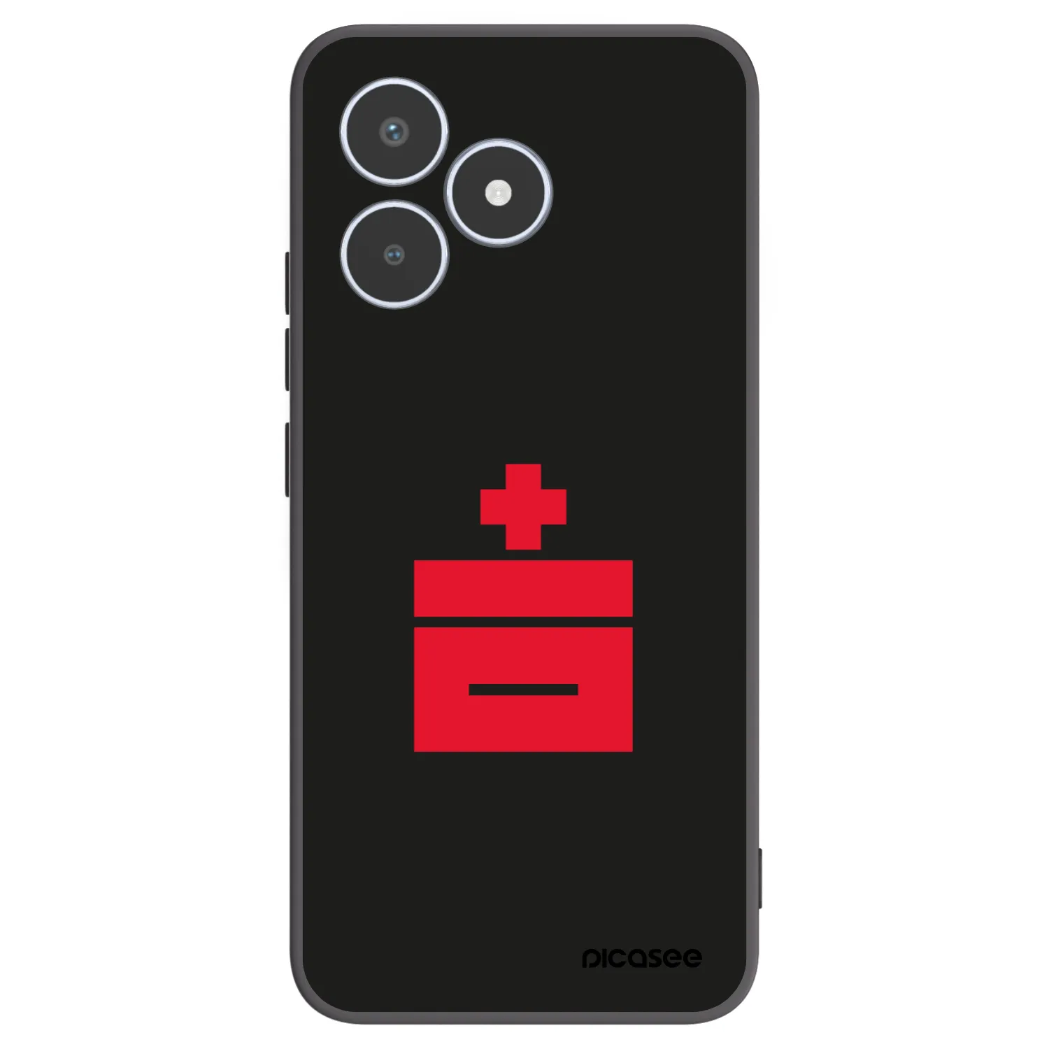Picasee silikonowe czarne etui na Realme C53 - Le Plastenciaga