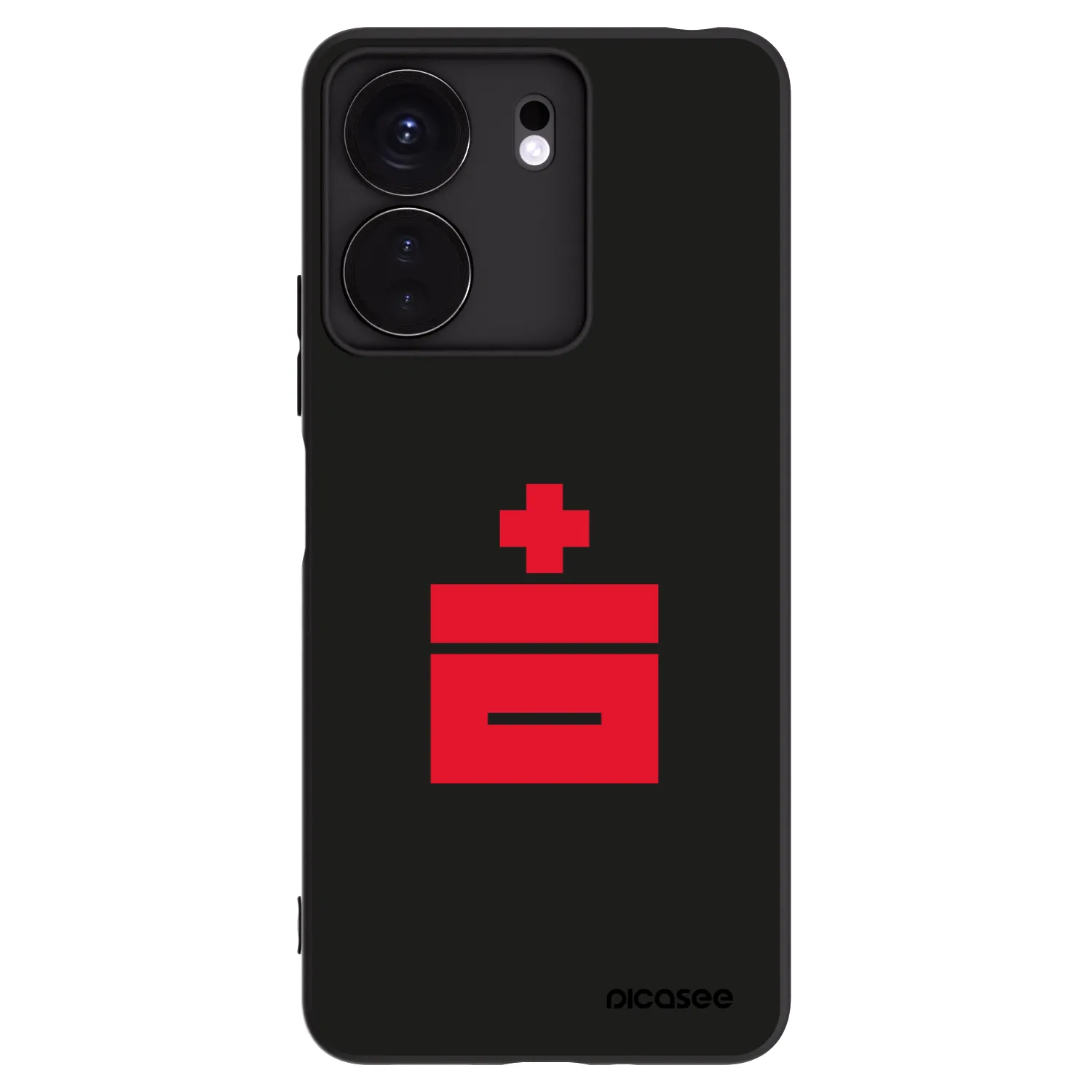 Picasee silikonowe czarne etui na Xiaomi Redmi 13C 4G - Le Plastenciaga