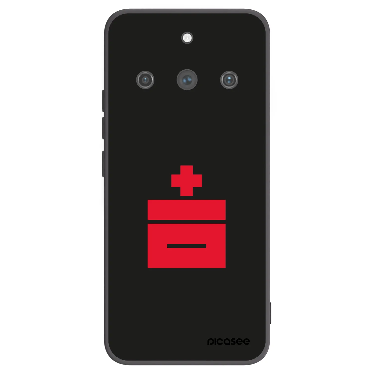 Picasee silikonowe czarne etui na Realme 11 Pro+ - Le Plastenciaga