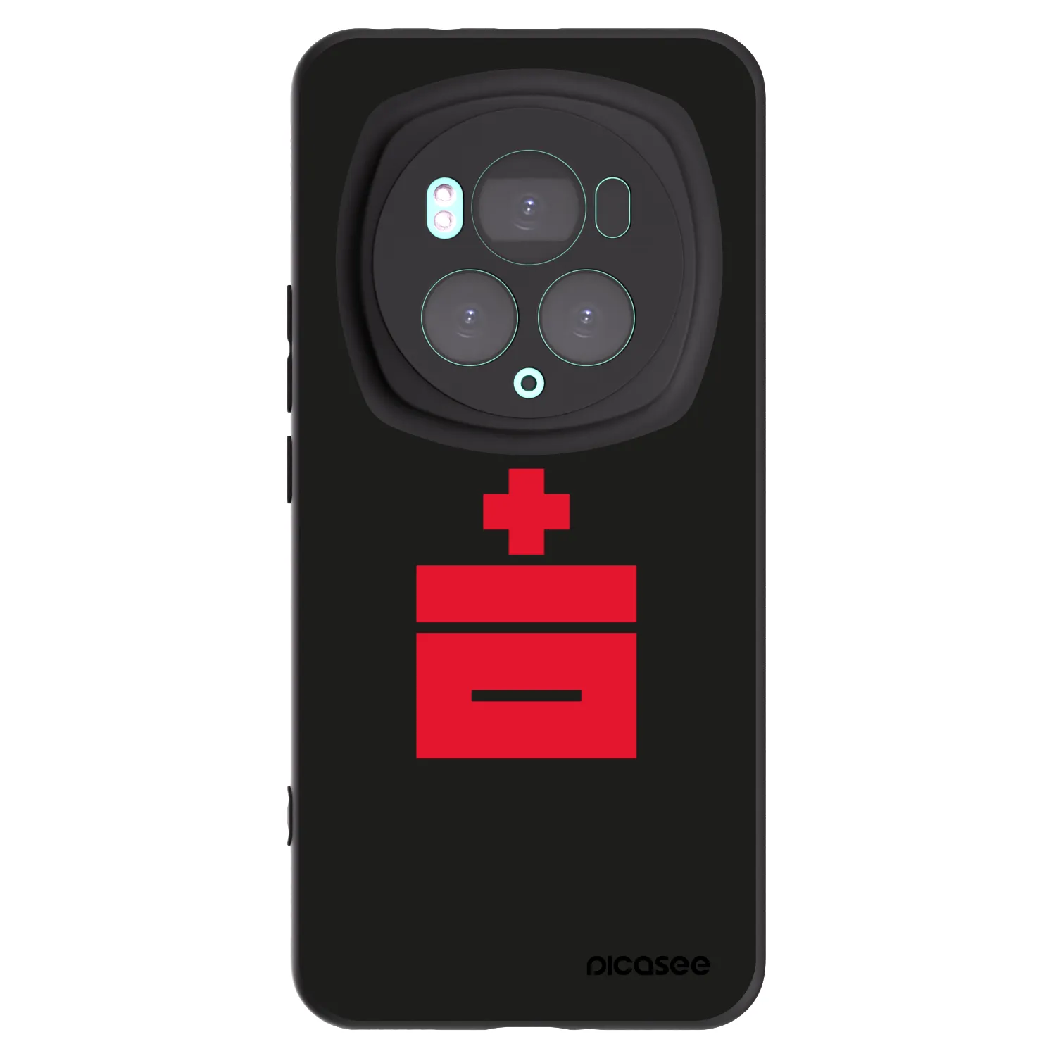 Picasee silikonowe czarne etui na Honor Magic6 Pro - Le Plastenciaga