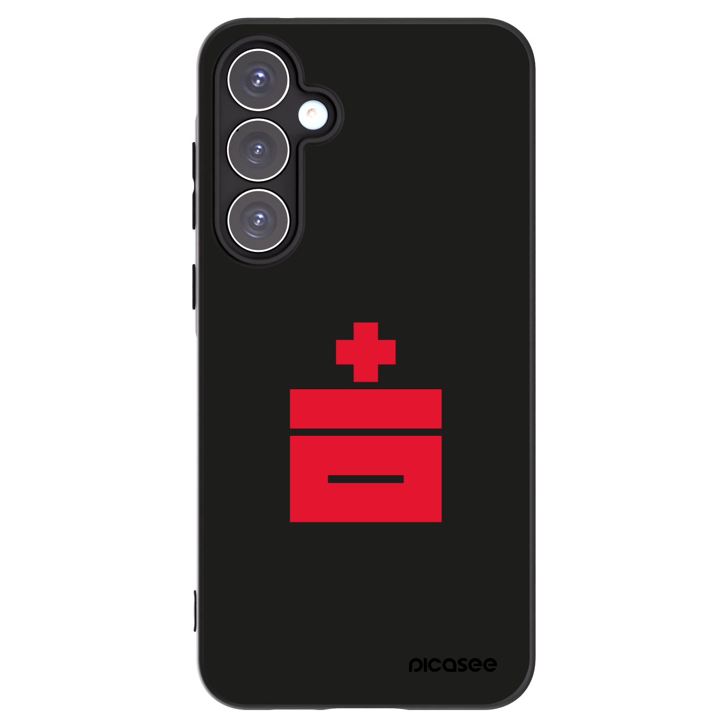 Picasee silikonowe czarne etui na Samsung Galaxy A55 5G A556B - Le Plastenciaga