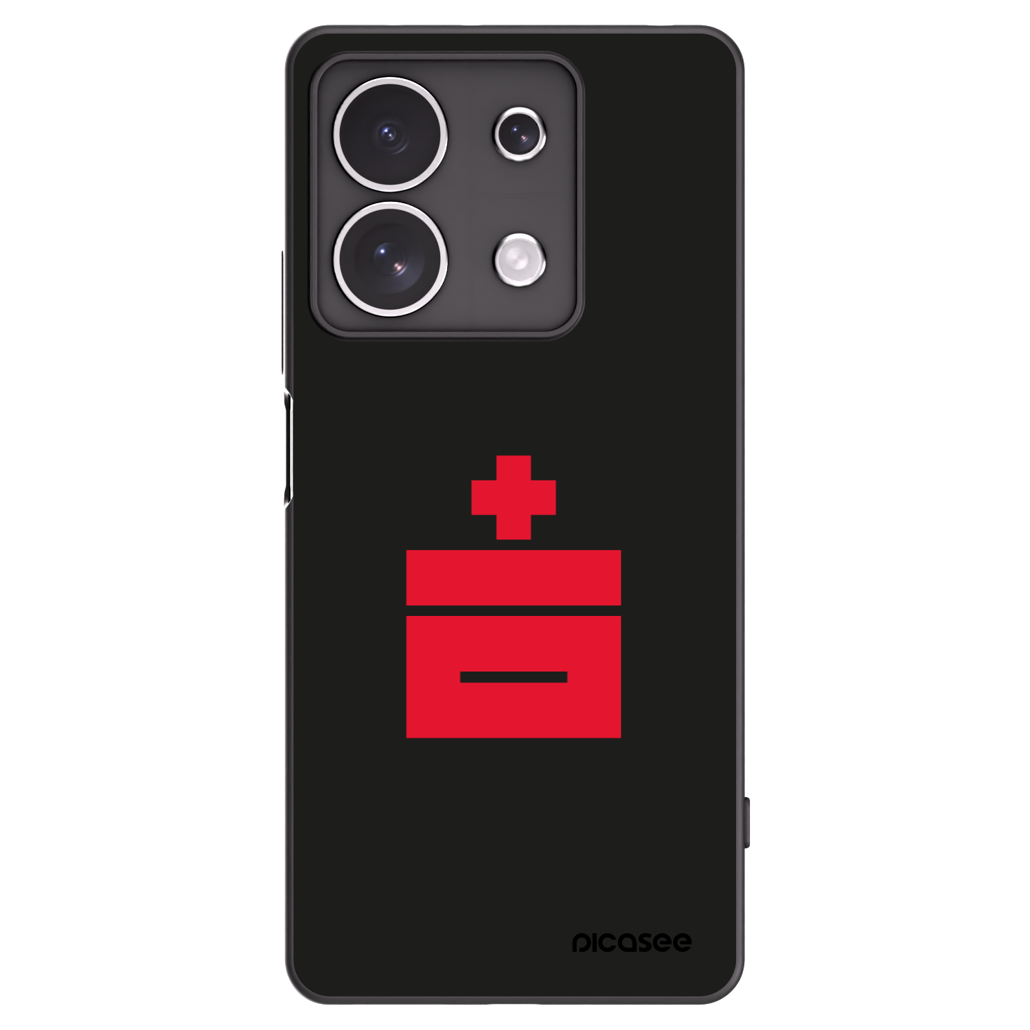 Picasee silikonowe czarne etui na Xiaomi Redmi Note 13 4G - Le Plastenciaga