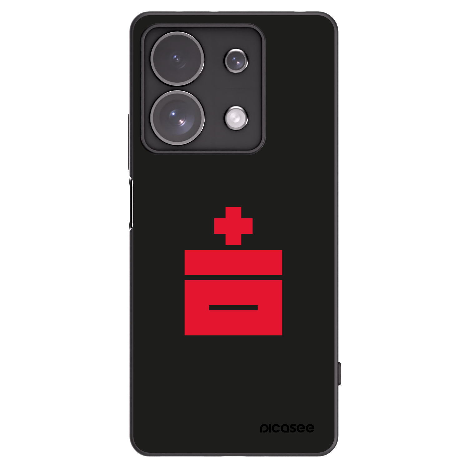Picasee silikonowe czarne etui na Xiaomi Redmi Note 13 Pro 4G - Le Plastenciaga