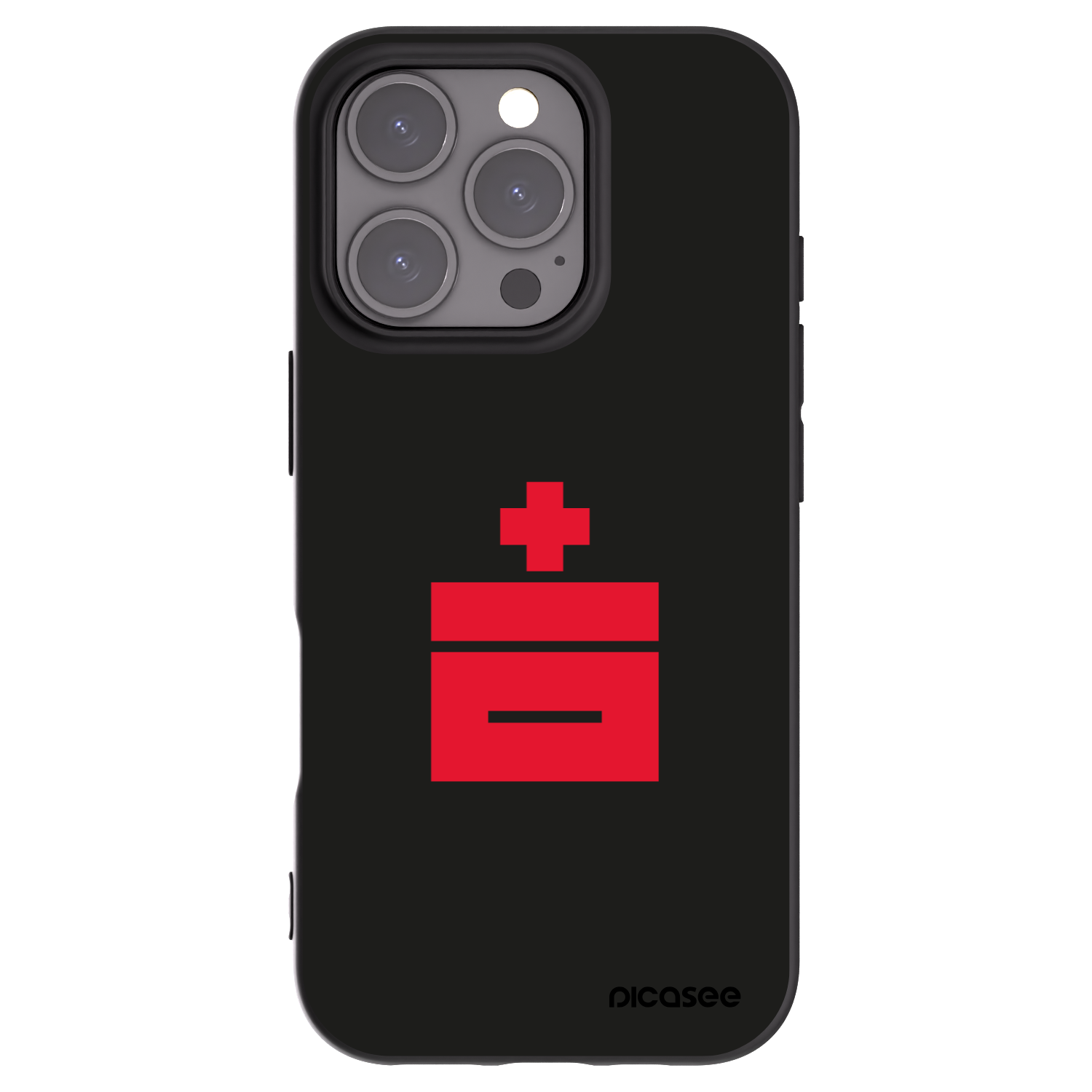 Picasee silikonowe czarne etui na Apple iPhone 16 Pro - Le Plastenciaga