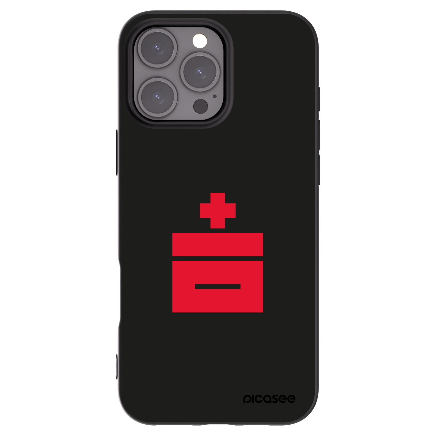 Picasee silikonowe czarne etui na Apple iPhone 16 Pro Max - Le Plastenciaga