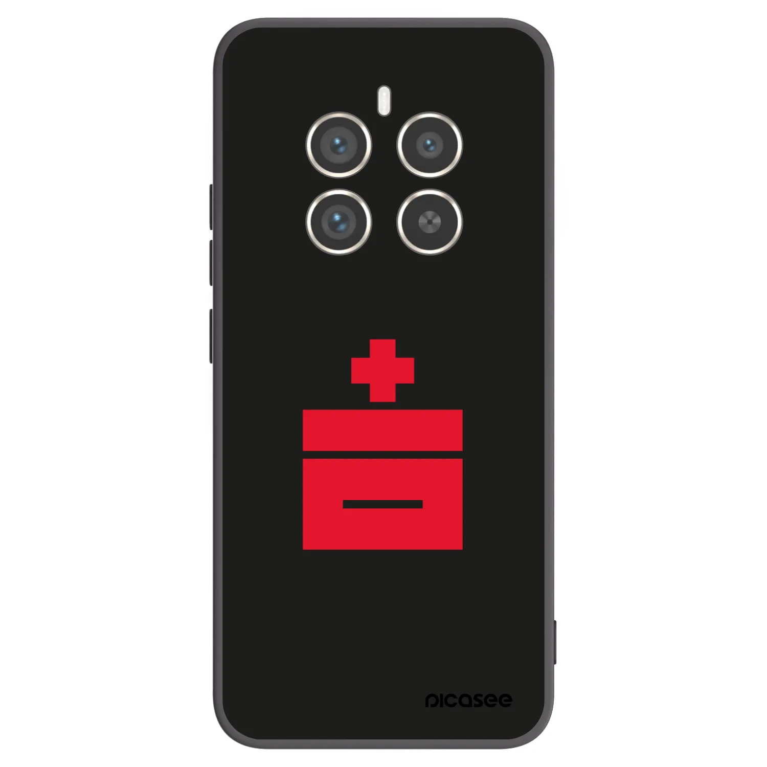 Picasee silikonowe czarne etui na Realme 12 Pro 5G - Le Plastenciaga