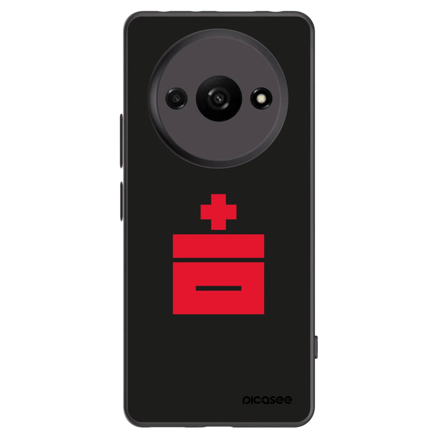 Picasee silikonowe czarne etui na Xiaomi Redmi A3 - Le Plastenciaga