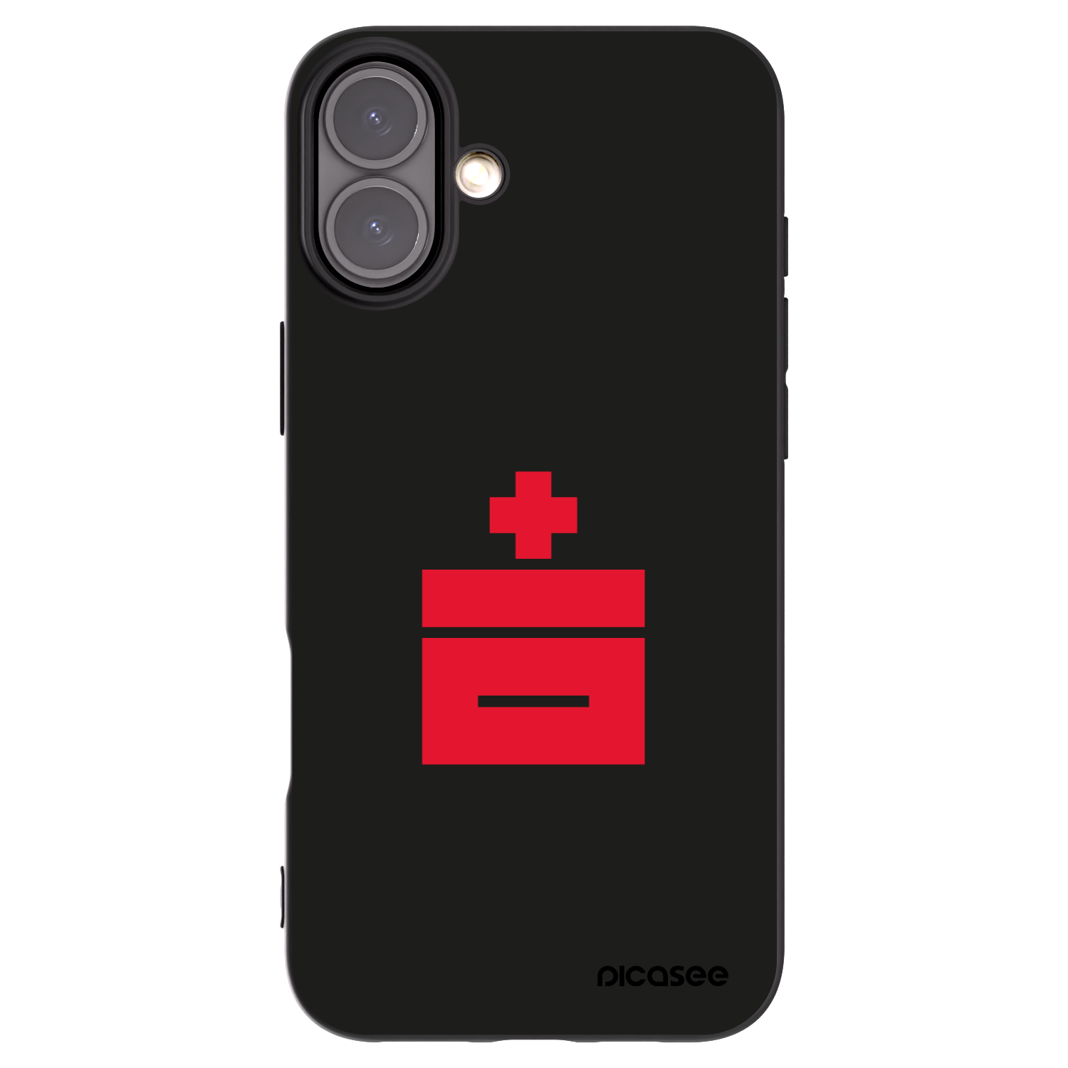 Picasee silikonowe czarne etui na Apple iPhone 16 Plus - Le Plastenciaga