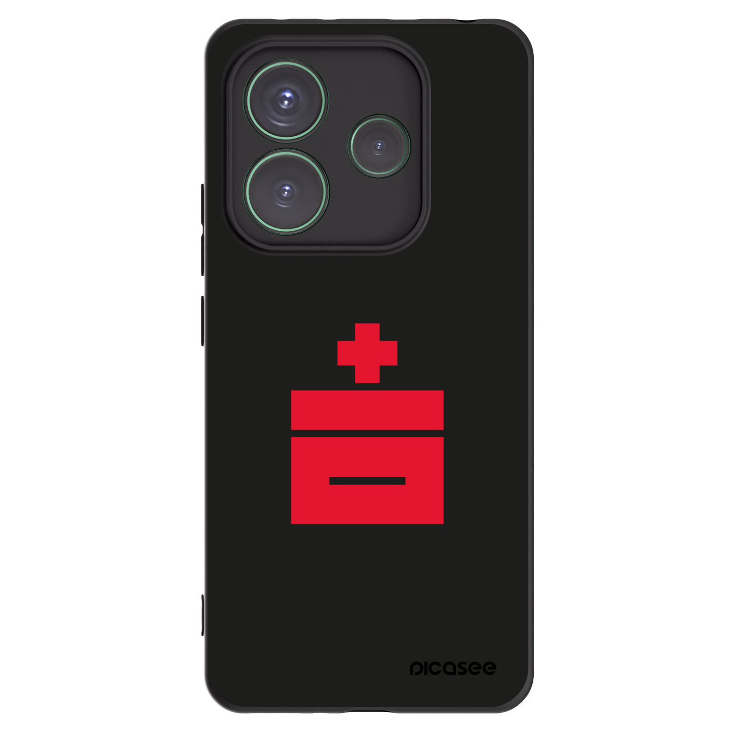 Picasee silikonowe czarne etui na Xiaomi Redmi Note 14 5G - Le Plastenciaga