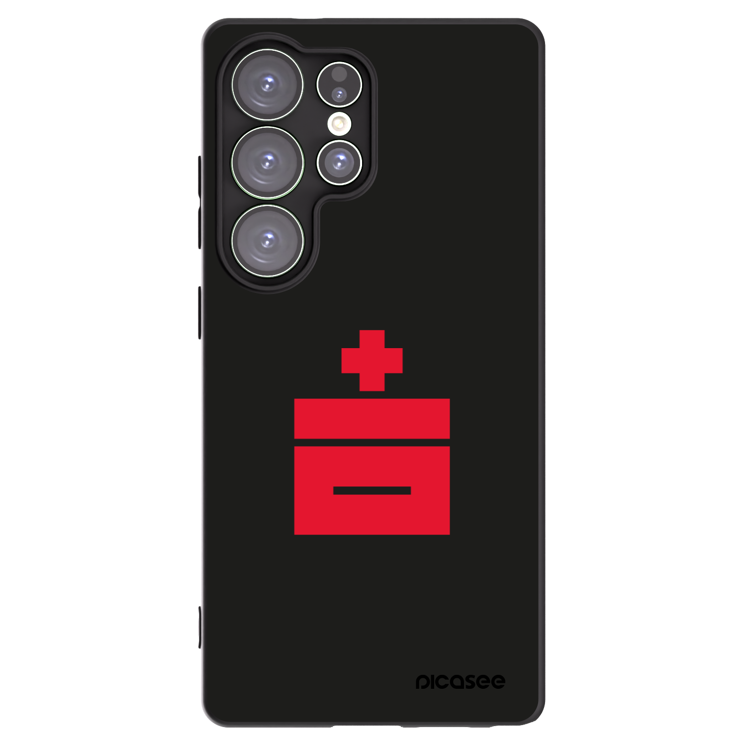 Picasee silikonowe czarne etui na Samsung Galaxy S25 Ultra 5G - Le Plastenciaga