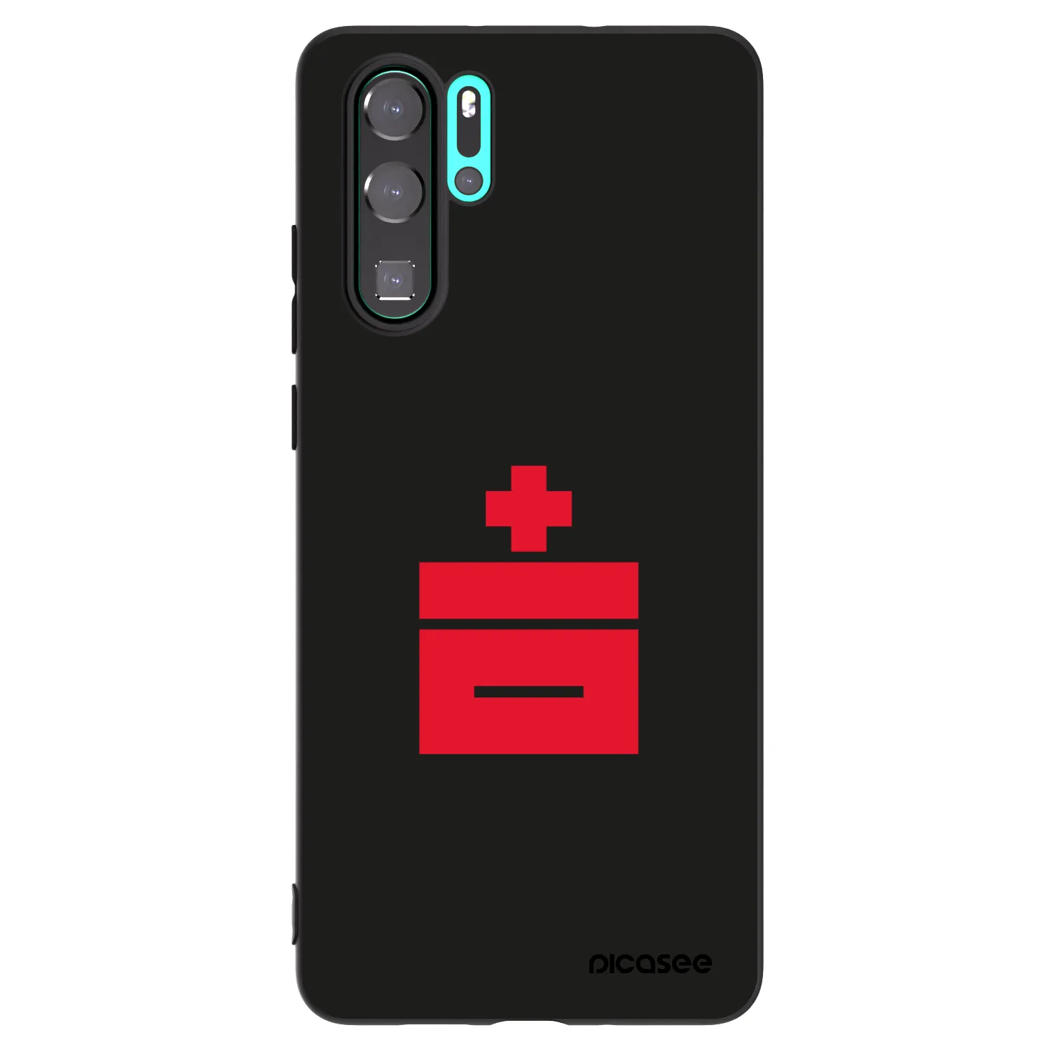 Picasee silikonowe czarne etui na Huawei P30 Pro - Le Plastenciaga