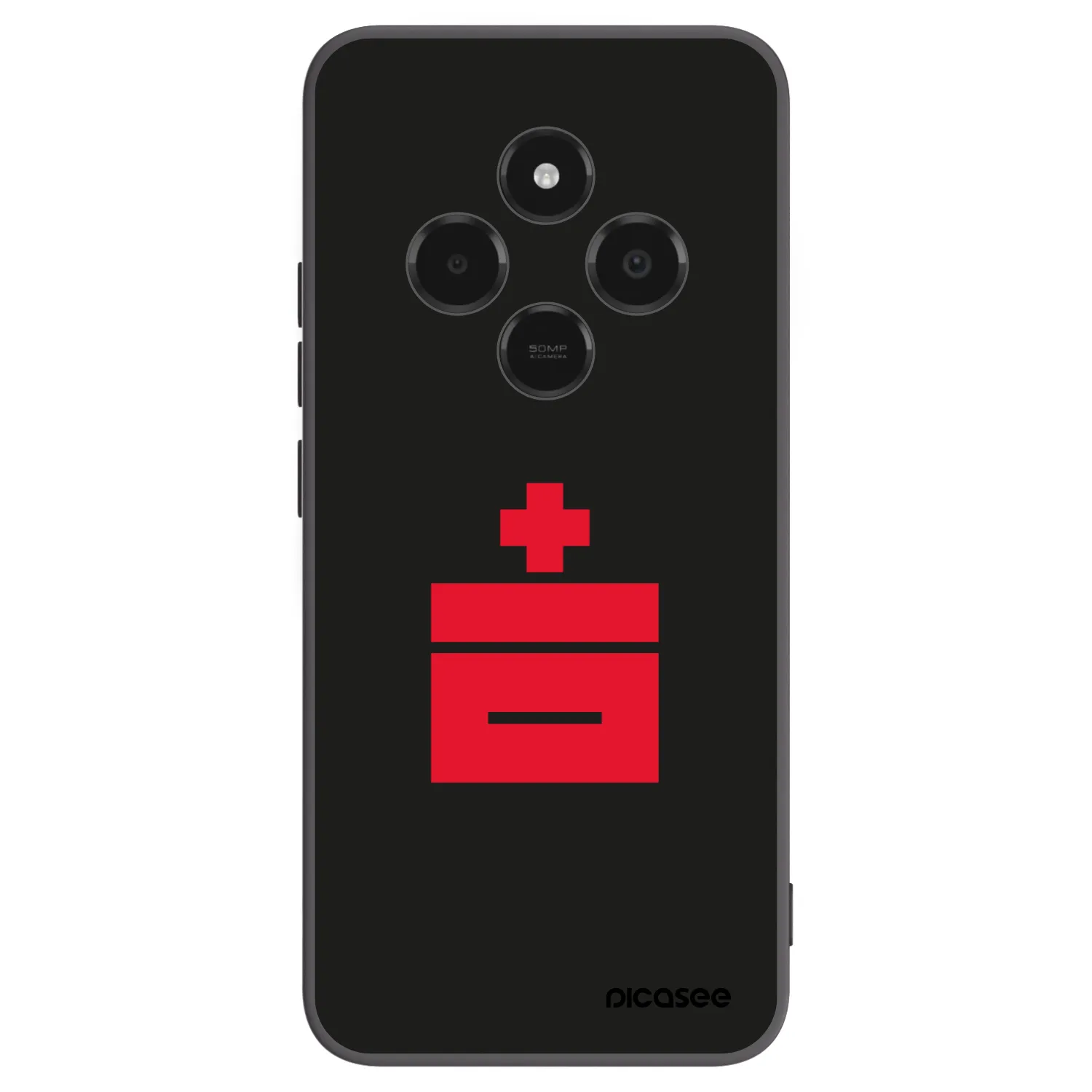 Picasee silikonowe czarne etui na Xiaomi Poco C75 - Le Plastenciaga