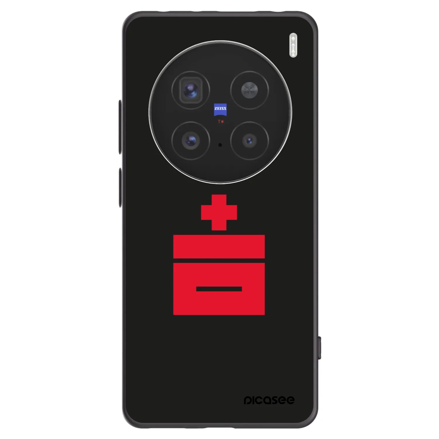 Picasee silikonowe czarne etui na Vivo X200 Pro - Le Plastenciaga