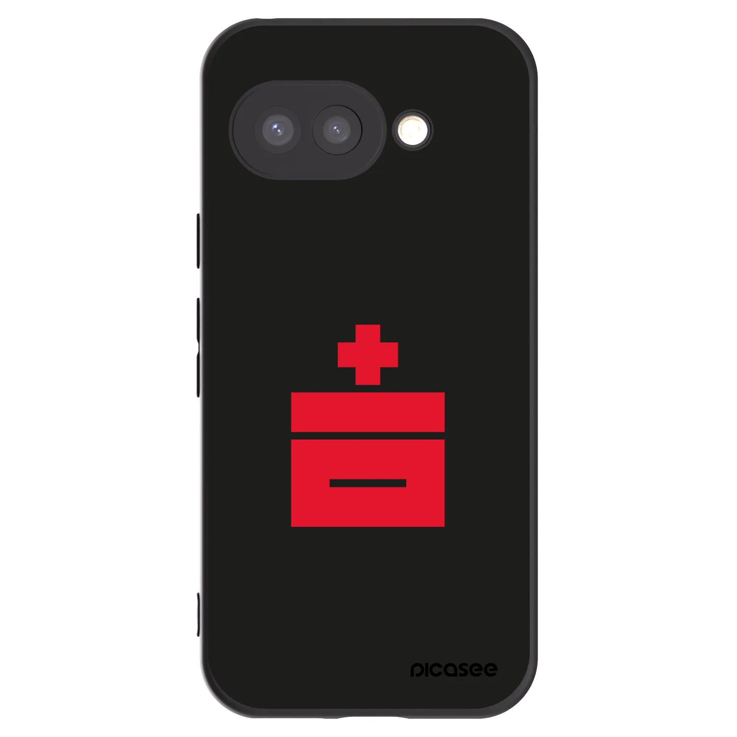 Picasee silikonowe czarne etui na Google Pixel 9a - Le Plastenciaga