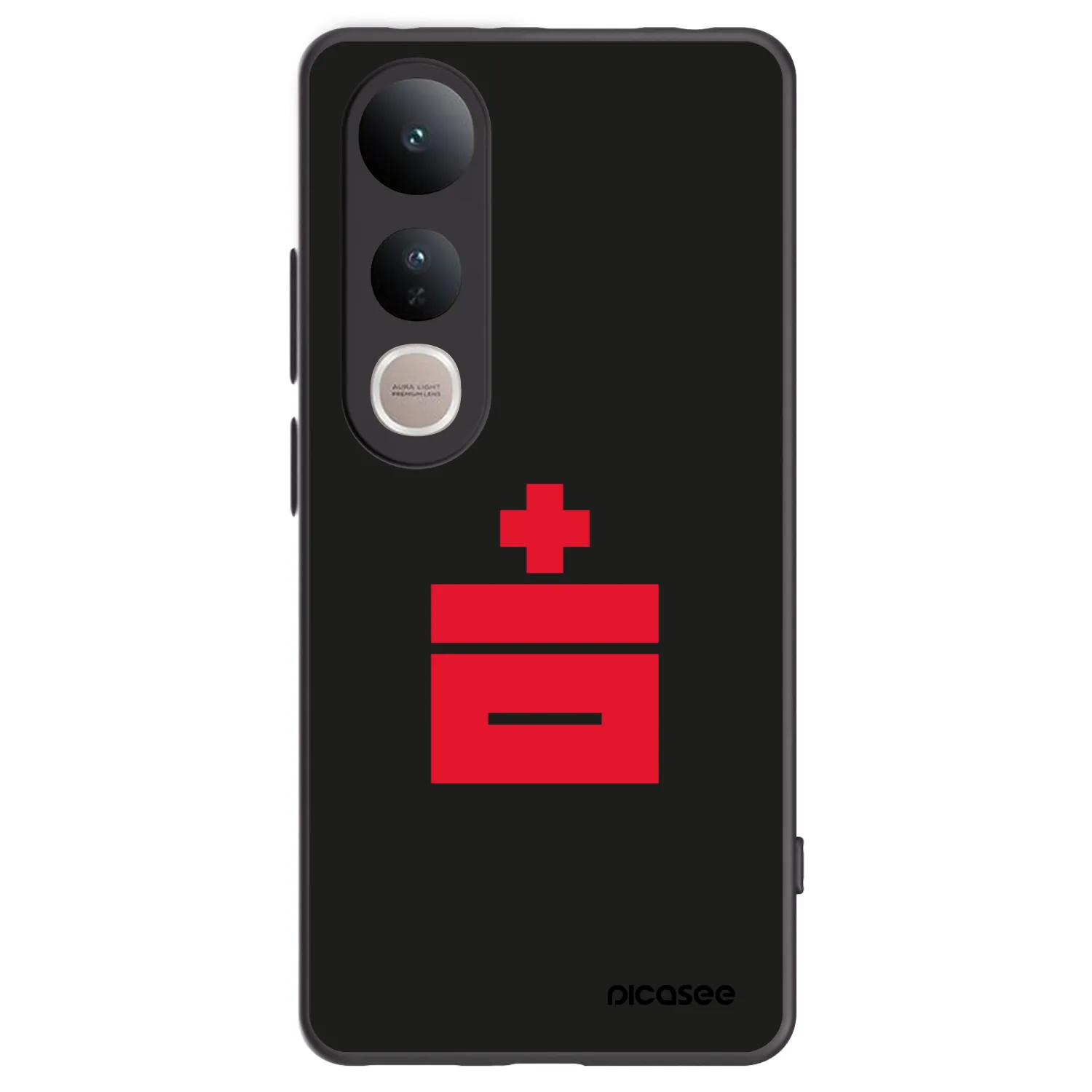 Picasee silikonowe czarne etui na Vivo V50 Lite 5G - Le Plastenciaga