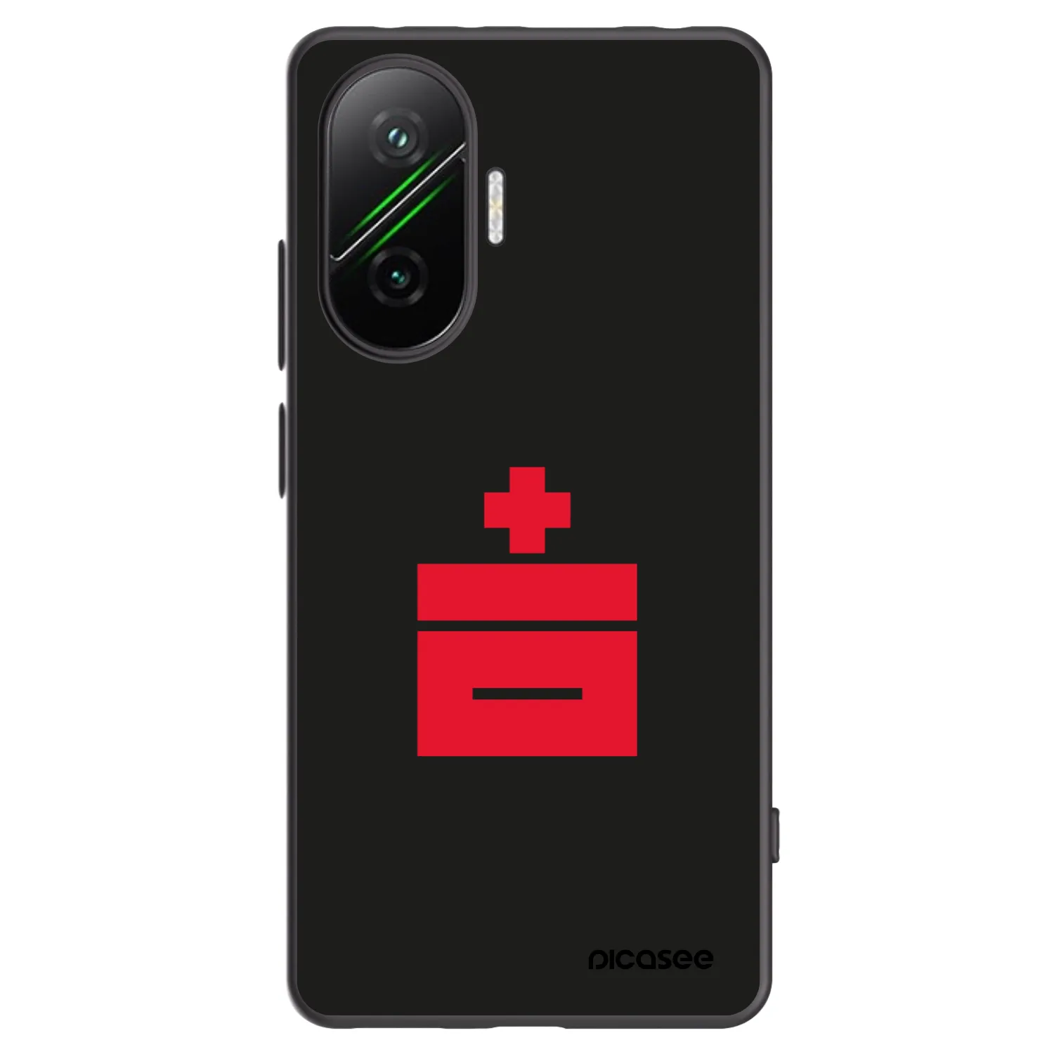 Picasee silikonowe czarne etui na Xiaomi Poco F7 Pro 5G - Le Plastenciaga