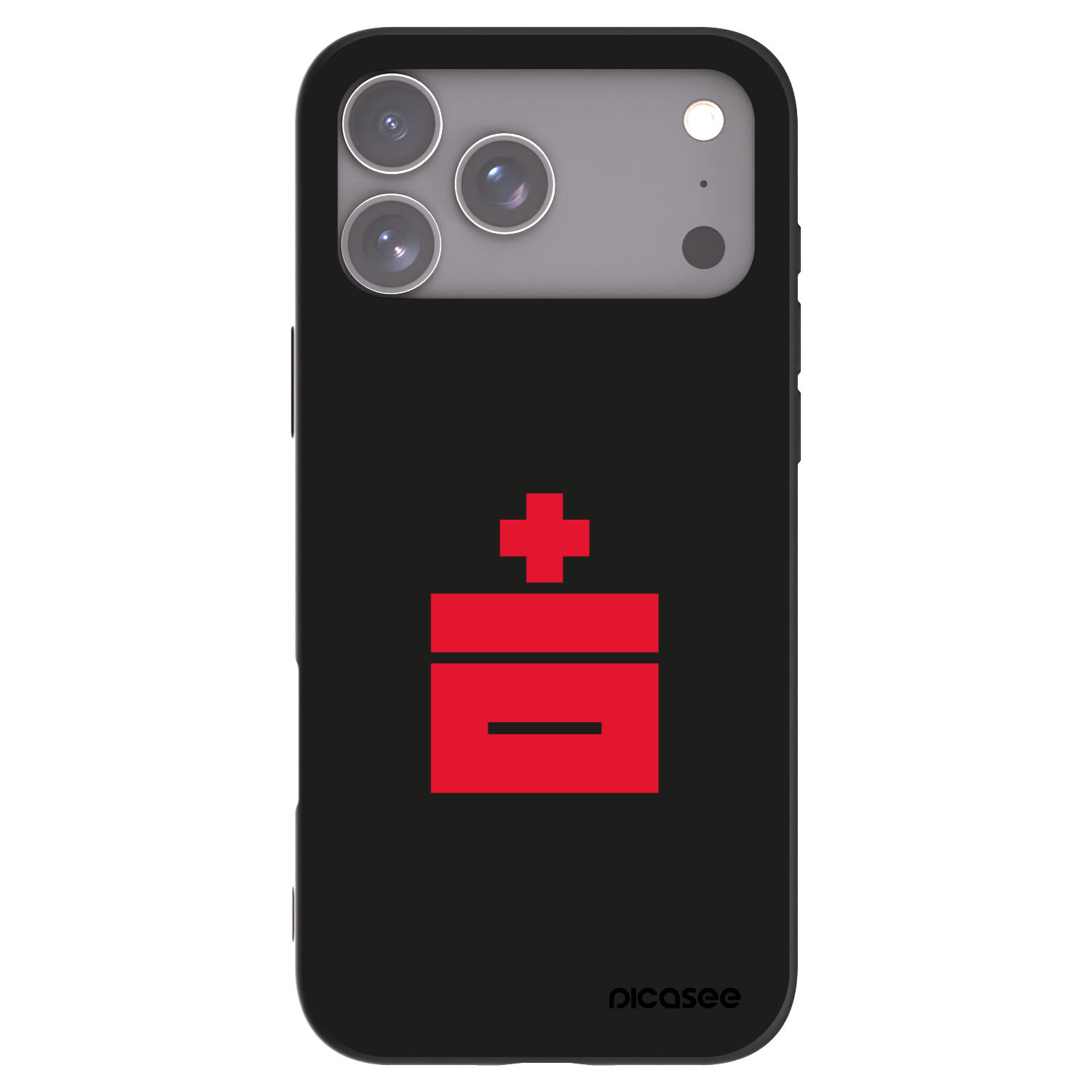 Picasee silikonowe czarne etui na Apple iPhone 17 Pro Max - Le Plastenciaga