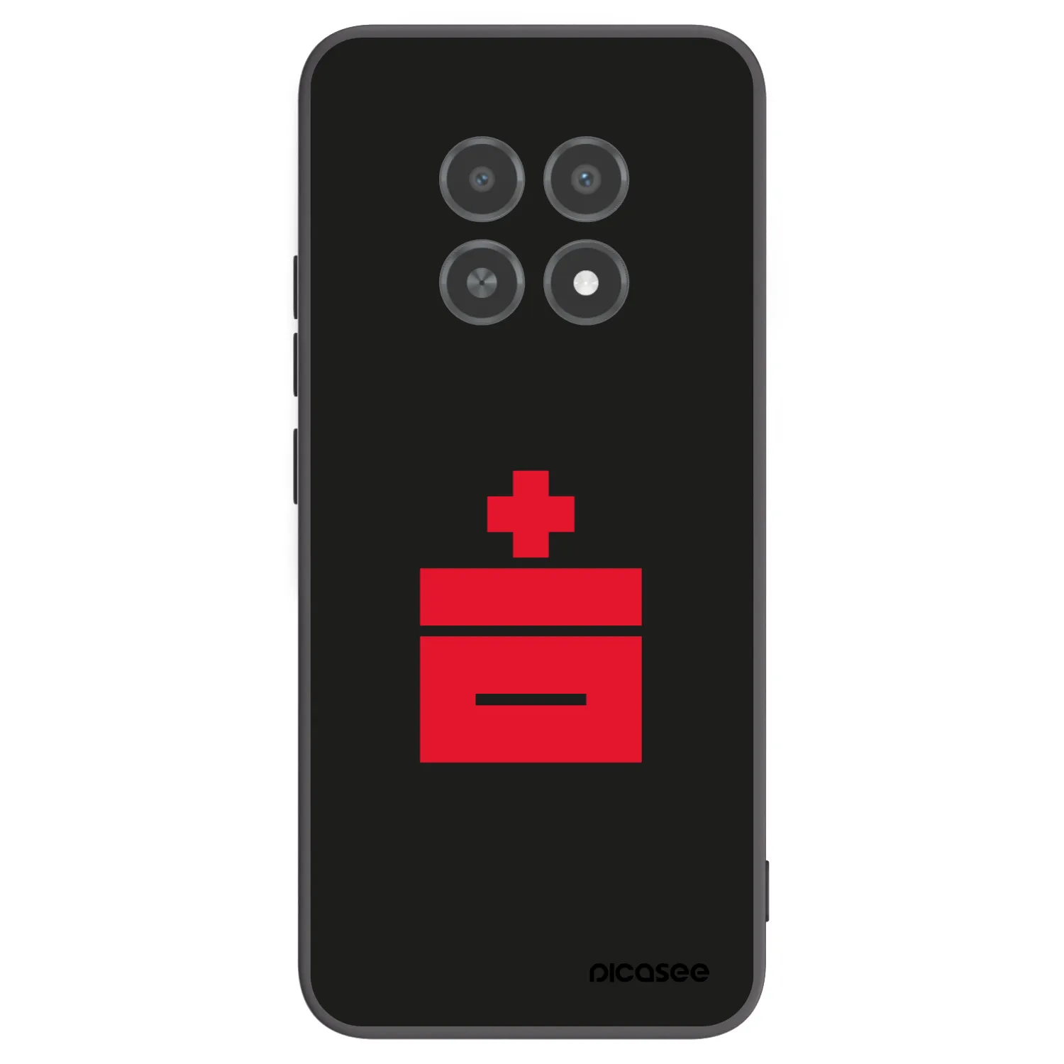 Picasee silikonowe czarne etui na Realme 12X - Le Plastenciaga