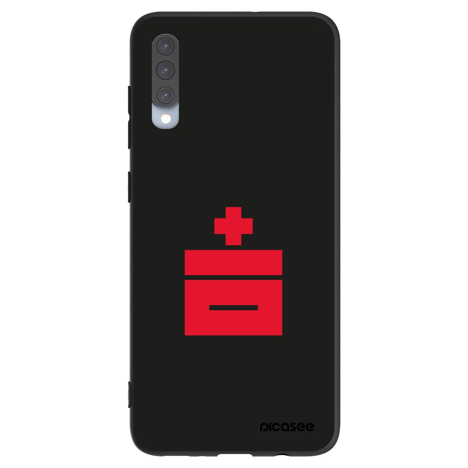 Picasee silikonowe czarne etui na Samsung Galaxy A70 A705F - Le Plastenciaga