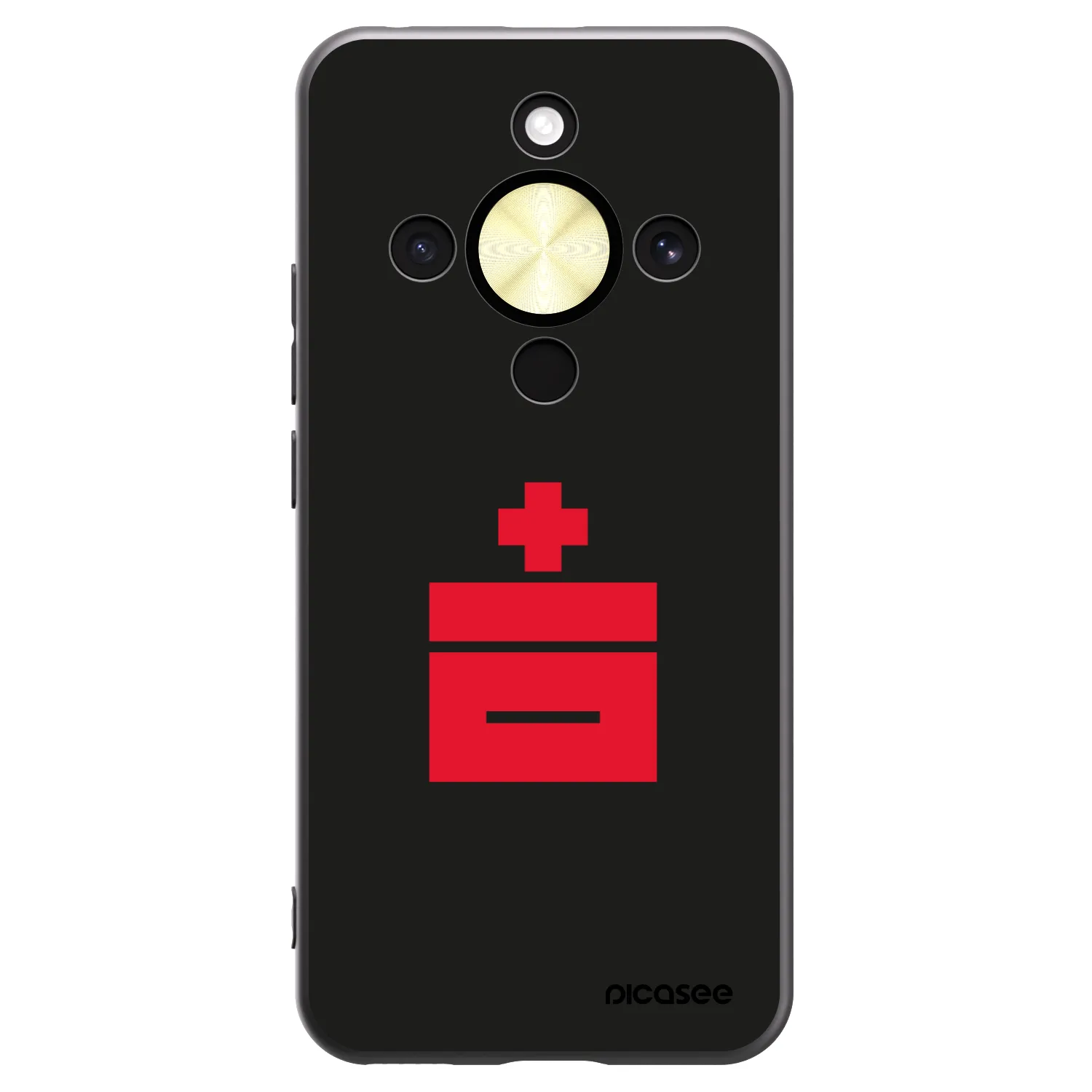 Picasee silikonowe czarne etui na Honor Magic8 Lite 5G - Le Plastenciaga