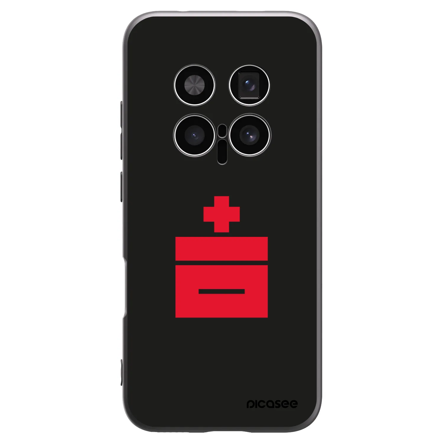 Picasee silikonowe czarne etui na Honor Magic8 Pro 5G - Le Plastenciaga