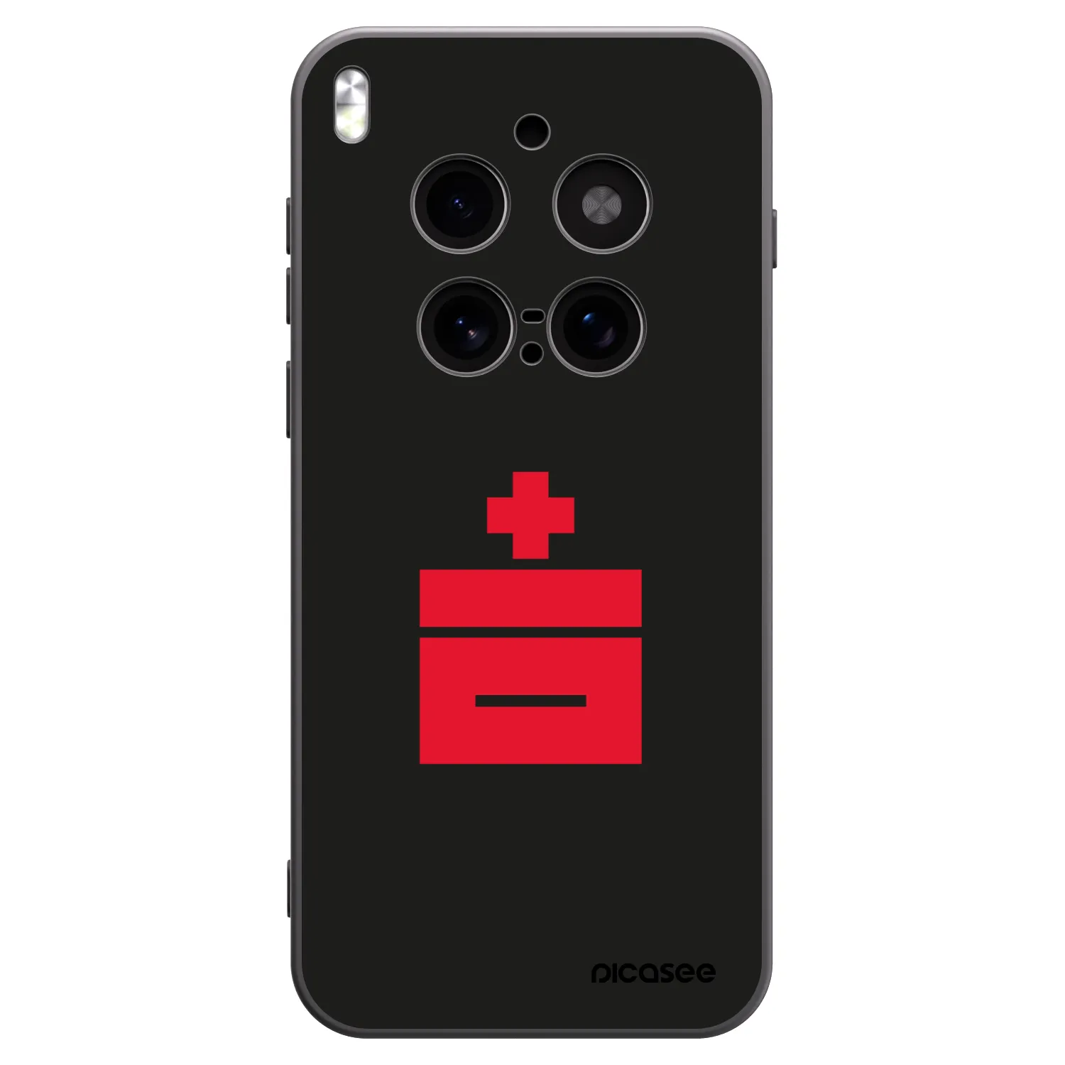 Picasee silikonowe czarne etui na Vivo X300 Pro - Le Plastenciaga