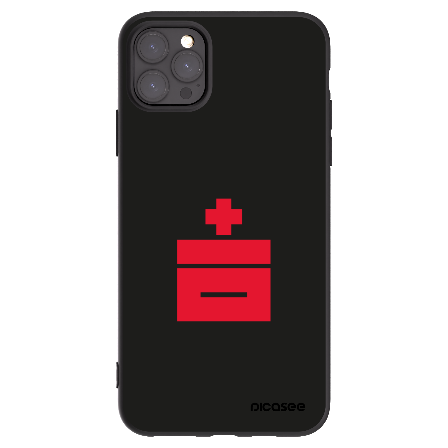 Picasee silikonowe czarne etui na Apple iPhone 11 Pro Max - Le Plastenciaga