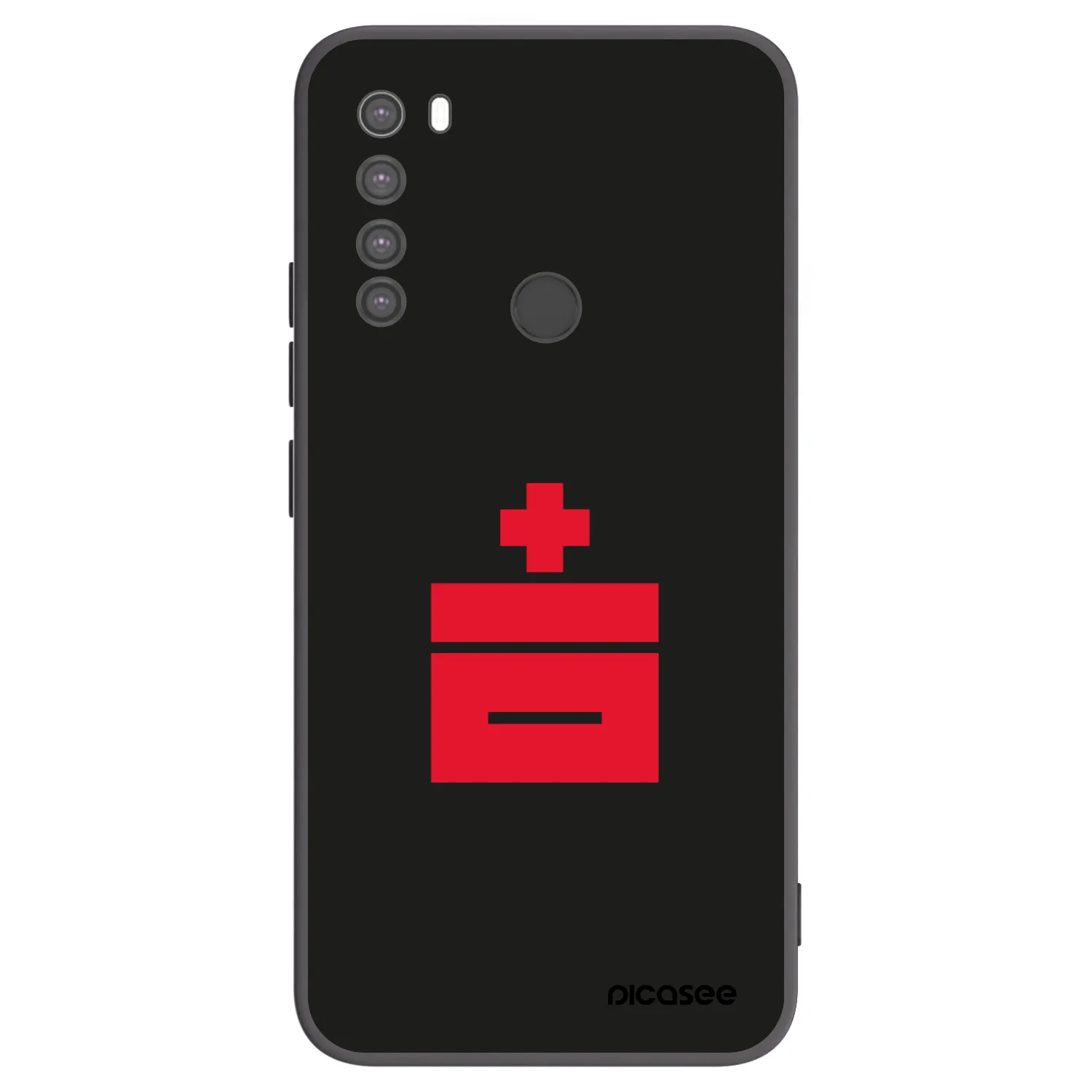 Picasee silikonowe czarne etui na Xiaomi Redmi Note 8 - Le Plastenciaga