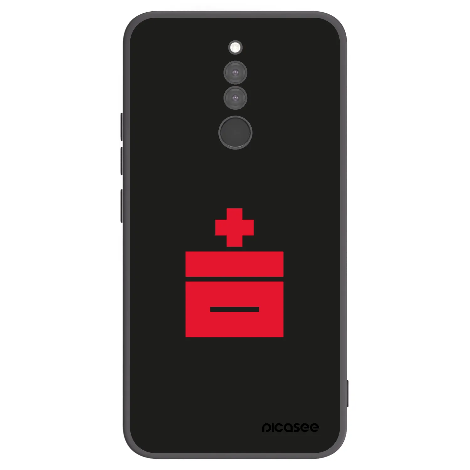 Picasee silikonowe czarne etui na Xiaomi Redmi 8 - Le Plastenciaga