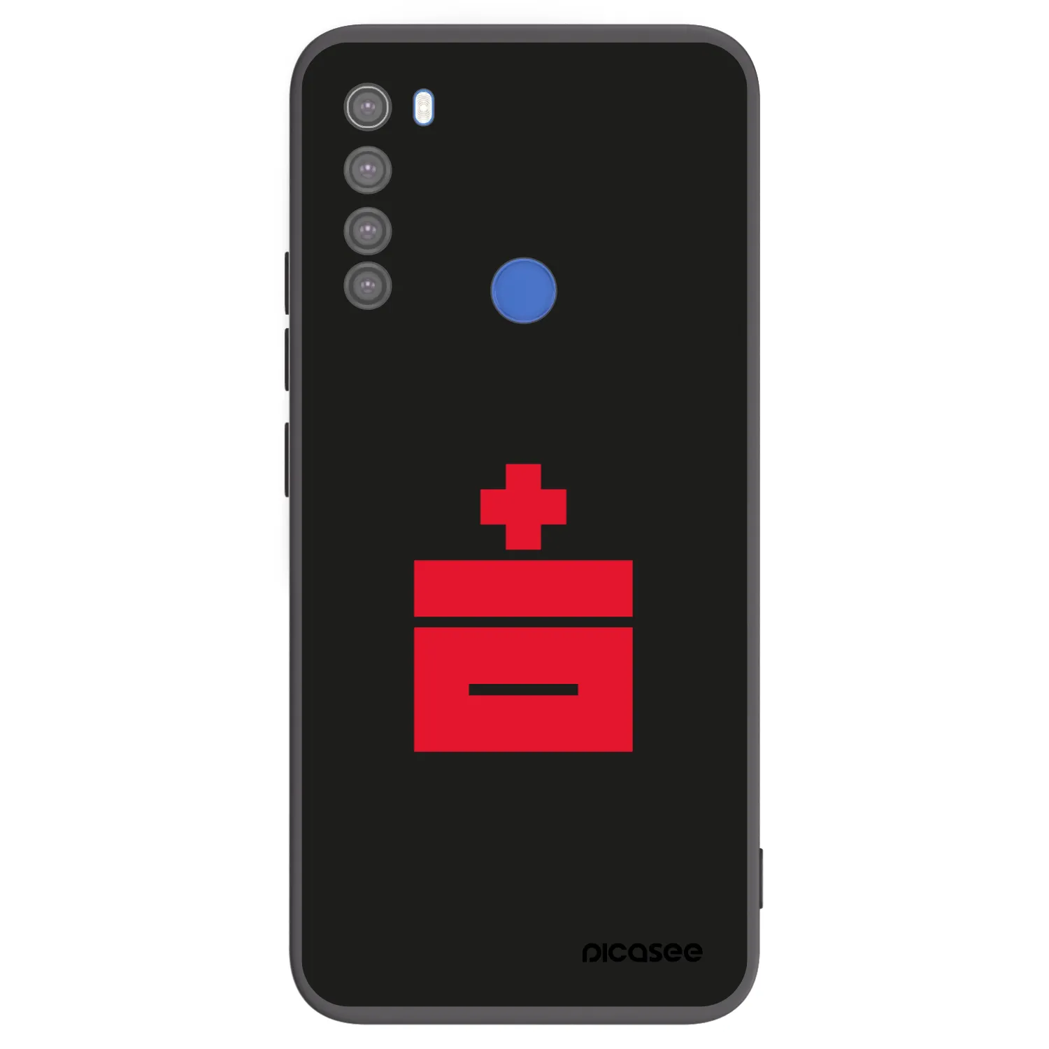 Picasee silikonowe czarne etui na Xiaomi Redmi Note 8T - Le Plastenciaga