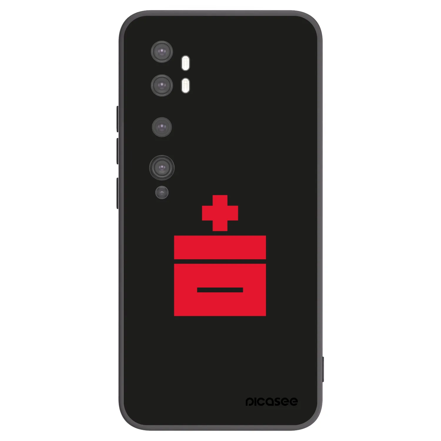 Picasee silikonowe czarne etui na Xiaomi Mi Note 10 (Pro) - Le Plastenciaga