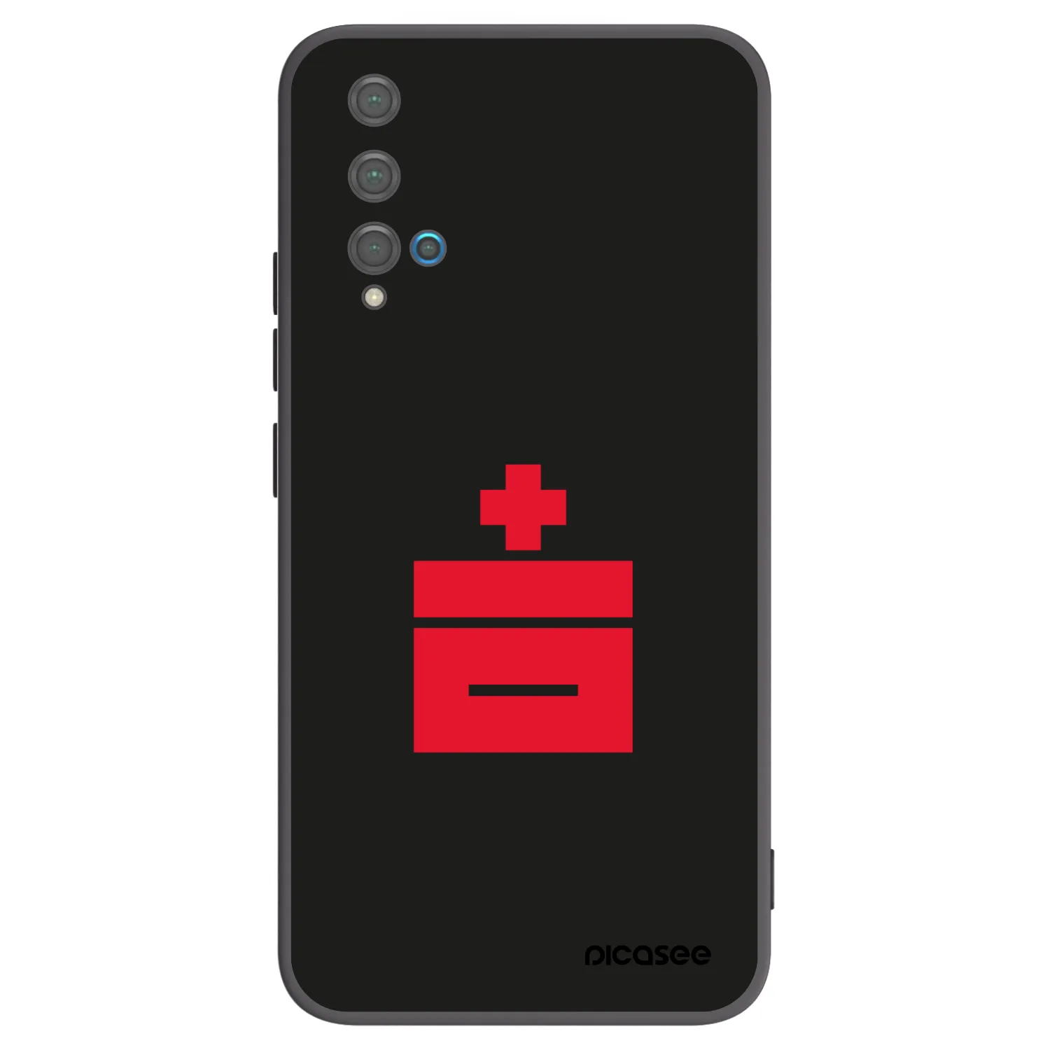 Picasee silikonowe czarne etui na Huawei Nova 5T - Le Plastenciaga