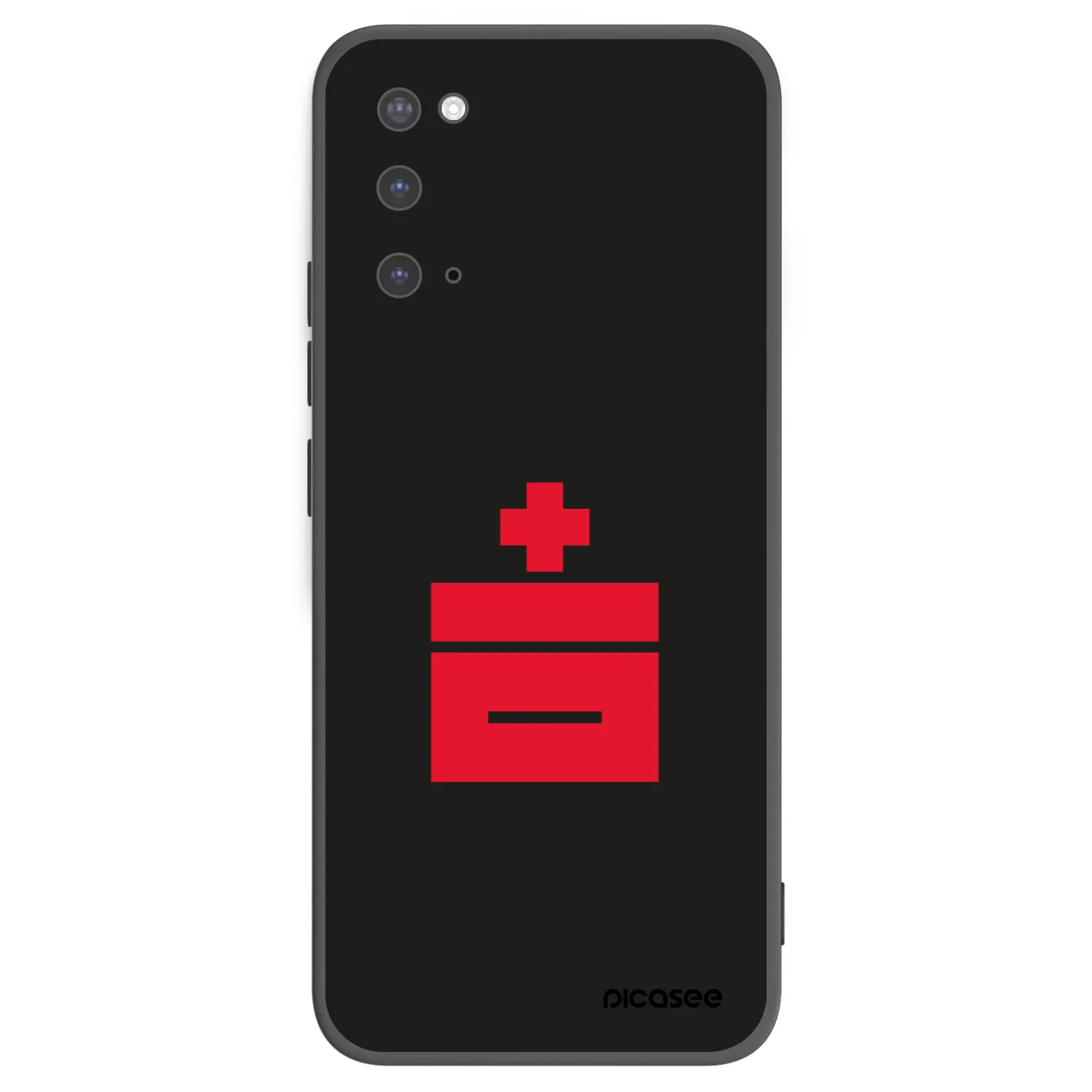 Picasee silikonowe czarne etui na Samsung Galaxy S20 G980F - Le Plastenciaga