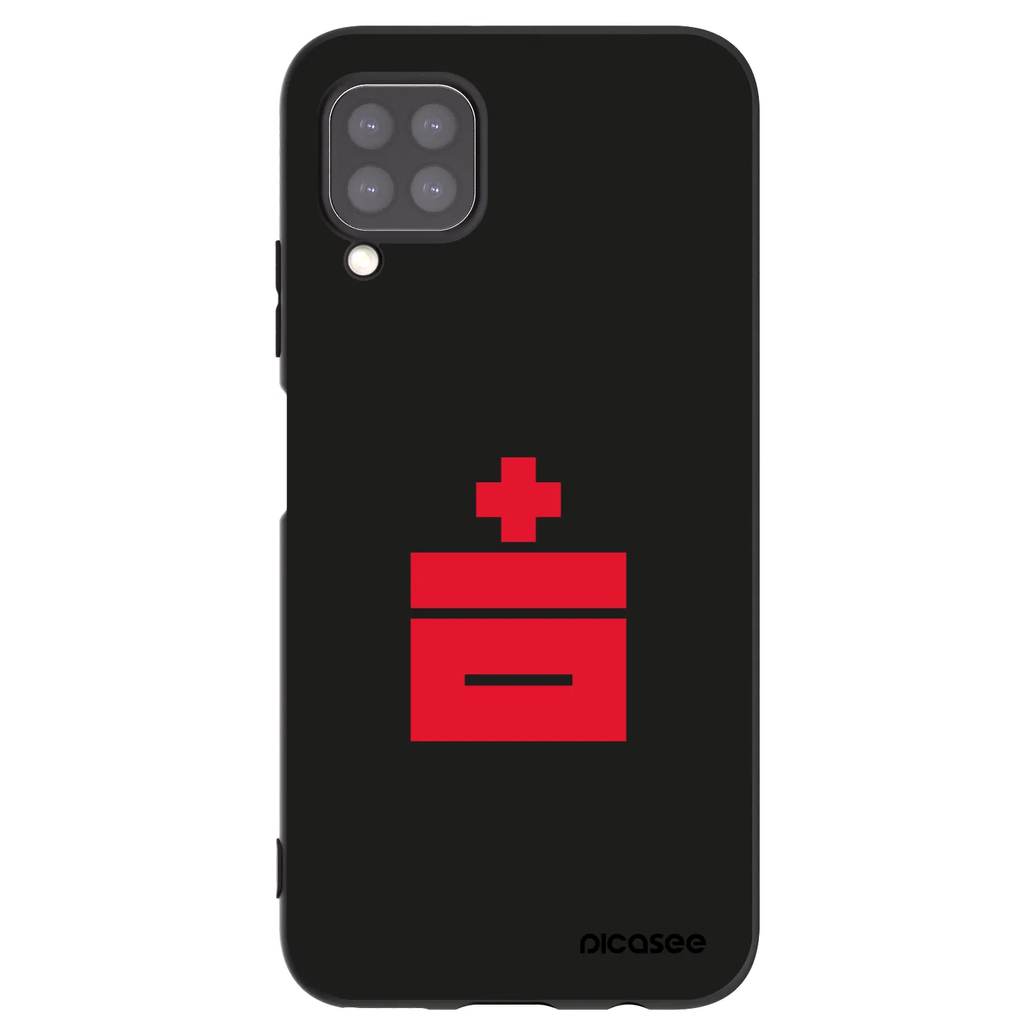Picasee silikonowe czarne etui na Huawei P40 Lite - Le Plastenciaga