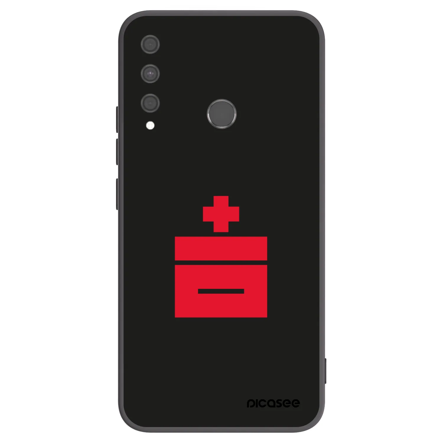 Picasee silikonowe czarne etui na Huawei P40 Lite E - Le Plastenciaga