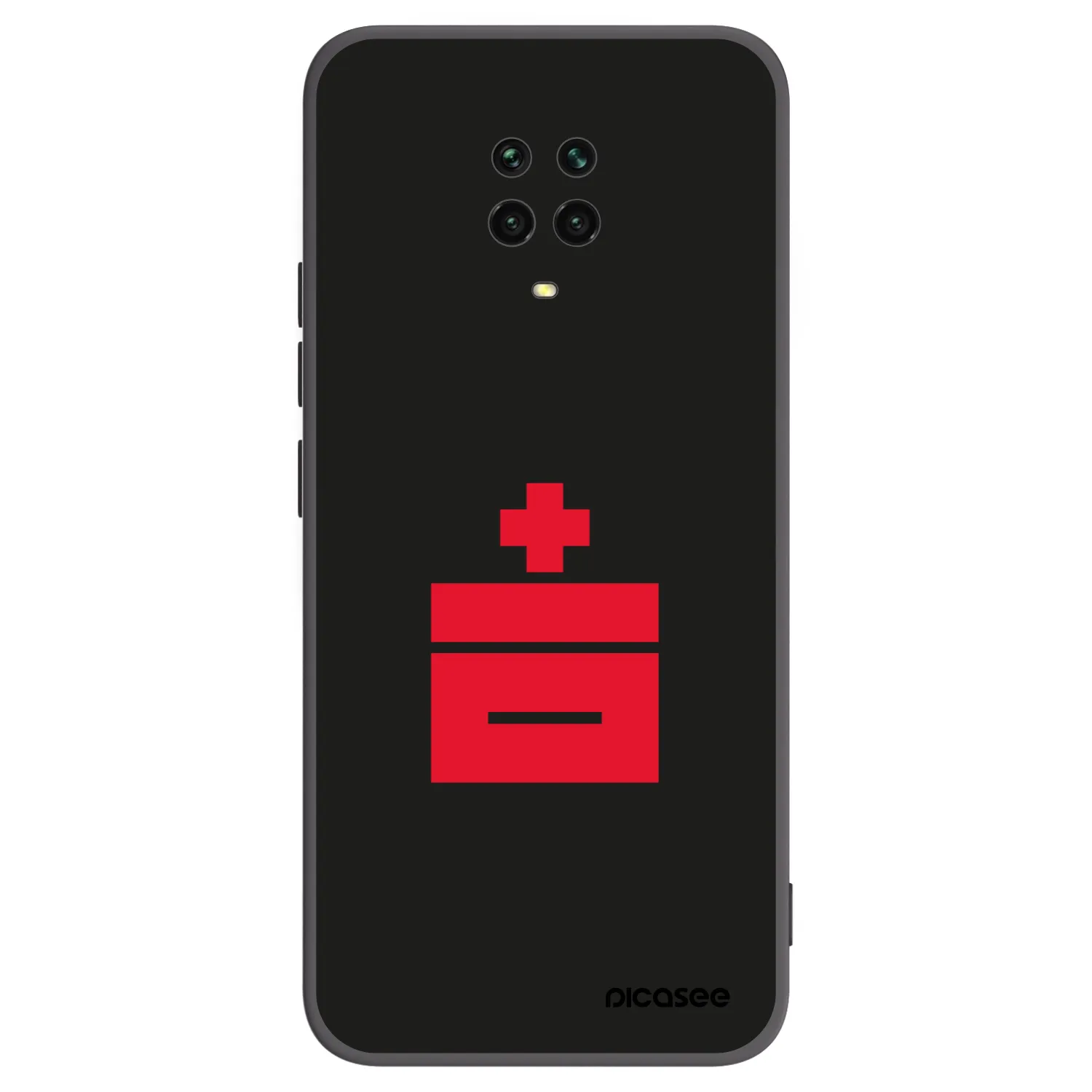 Picasee silikonowe czarne etui na Xiaomi Redmi Note 9 Pro - Le Plastenciaga