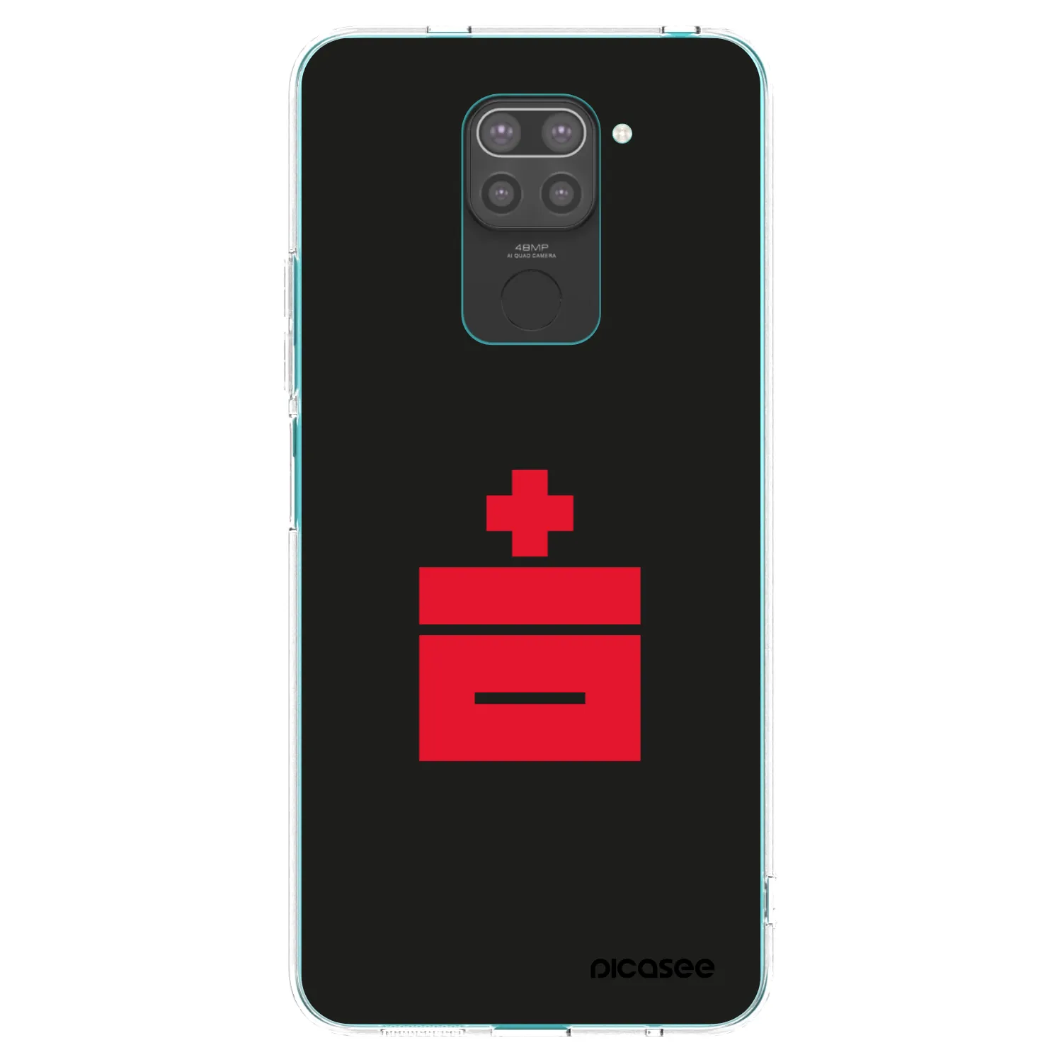 Picasee silikonowe czarne etui na Xiaomi Redmi Note 9 - Le Plastenciaga