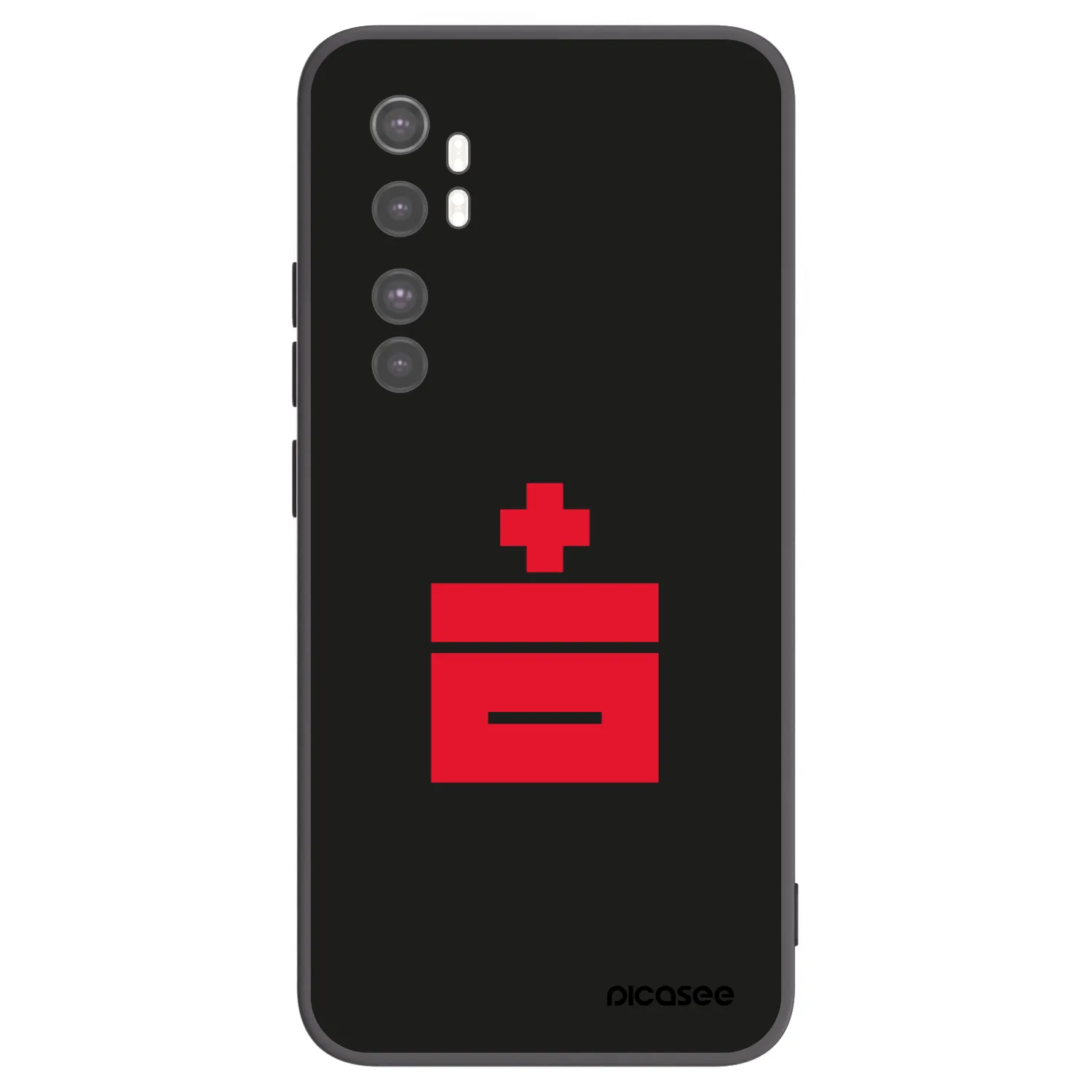 Picasee silikonowe czarne etui na Xiaomi Mi Note 10 Lite - Le Plastenciaga