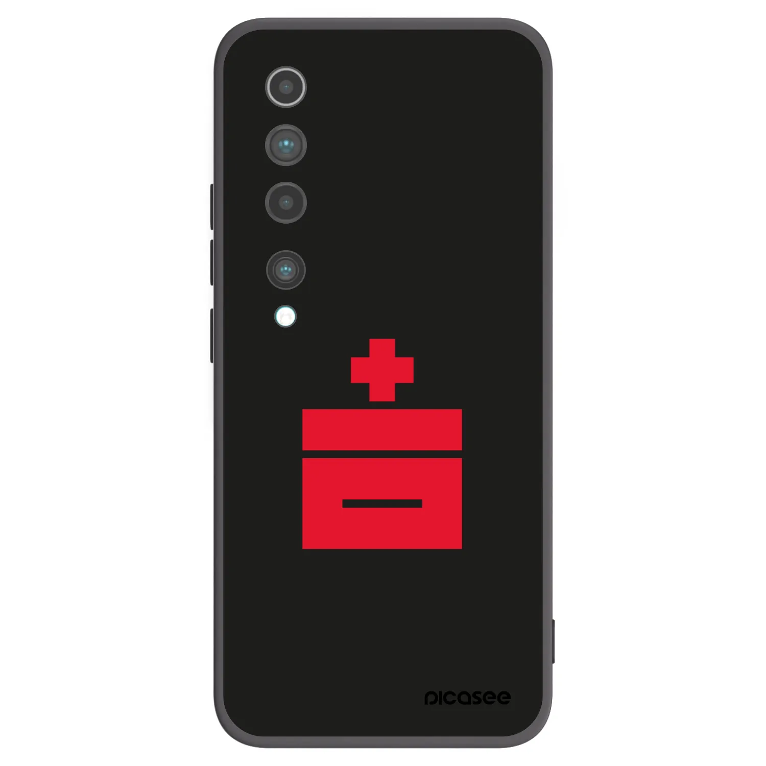 Picasee silikonowe czarne etui na Xiaomi Mi 10 - Le Plastenciaga