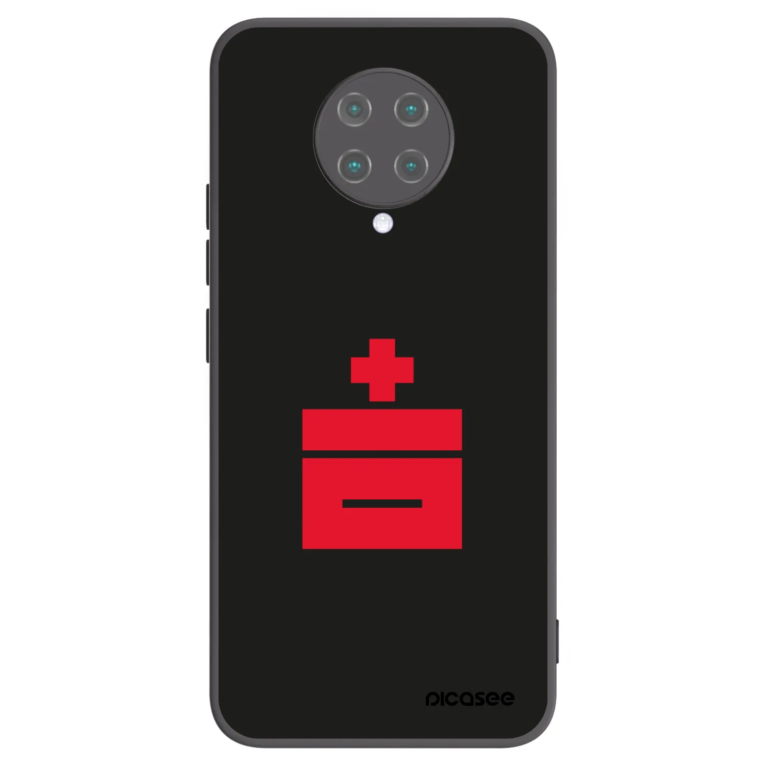 Picasee silikonowe czarne etui na Xiaomi Poco F2 Pro - Le Plastenciaga