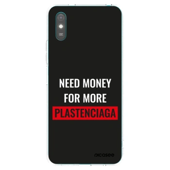 Picasee silikonowe przeźroczyste etui na Xiaomi Redmi 9A - More PLASTENCIAGA