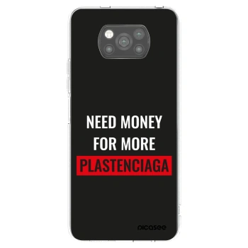 Picasee silikonowe czarne etui na Xiaomi Poco X3 - More PLASTENCIAGA
