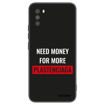 Picasee silikonowe czarne etui na Xiaomi Poco M3 - More PLASTENCIAGA